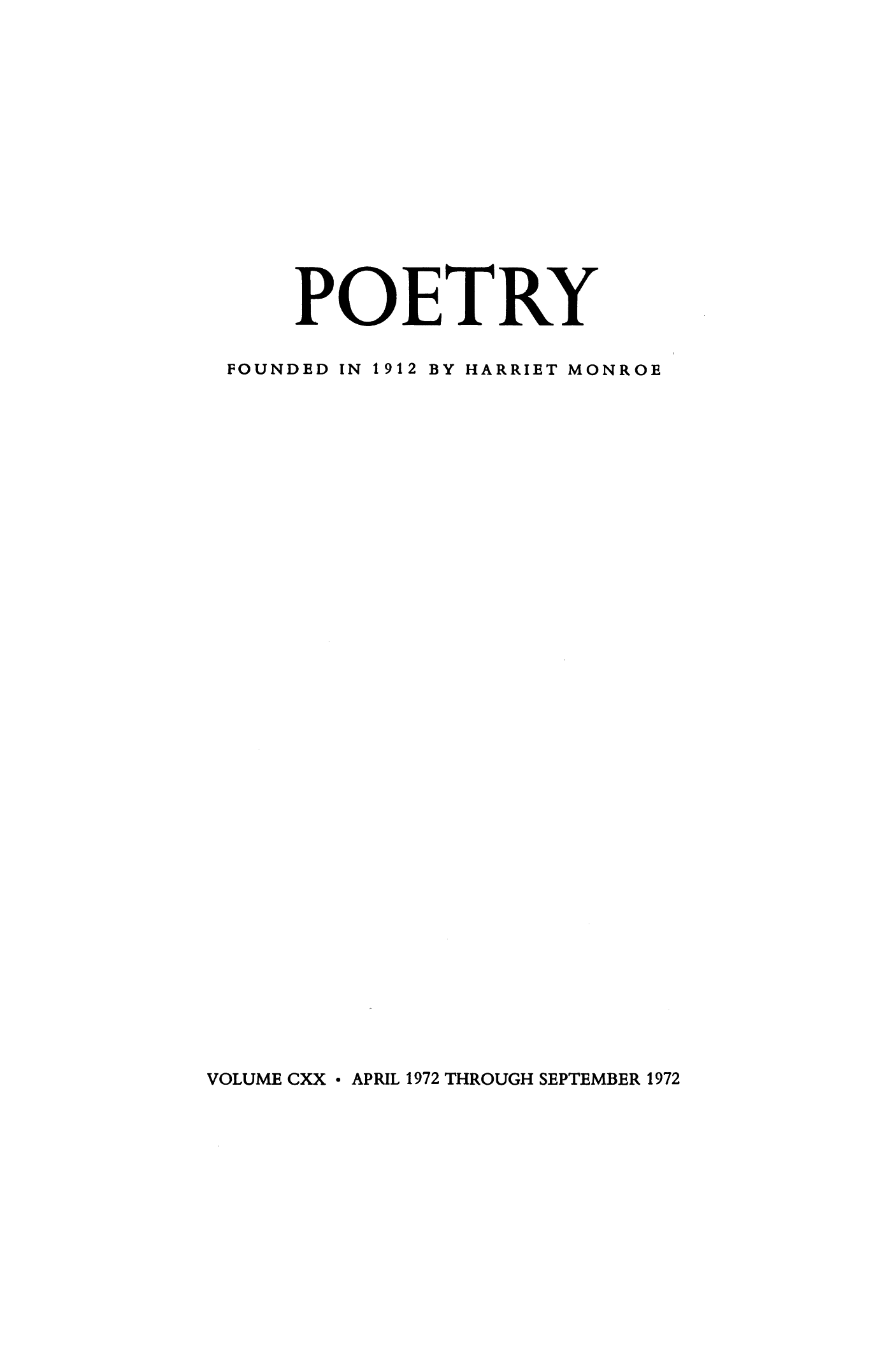 Poetry Magazine Archive Page