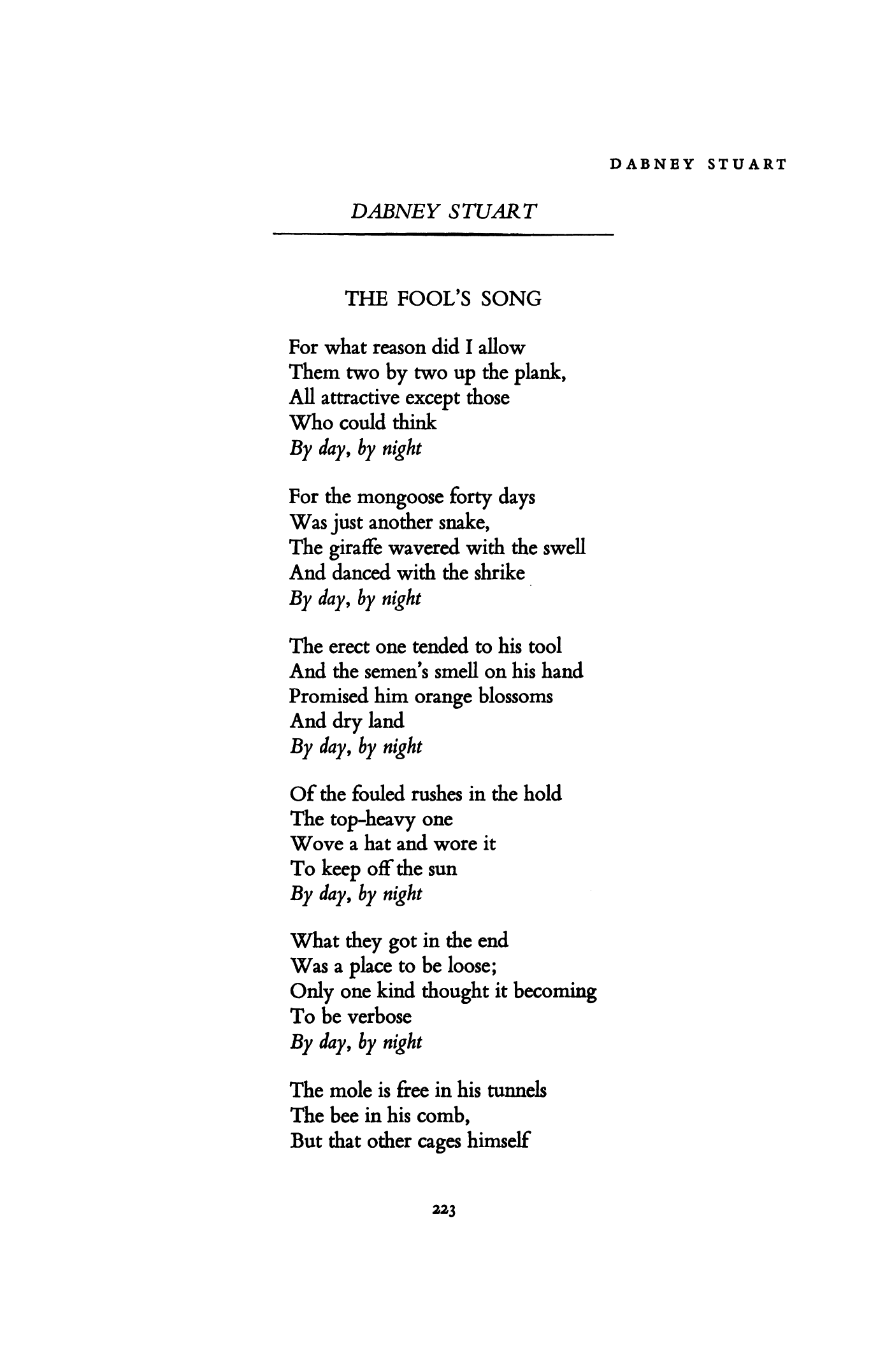 The Fool's Song