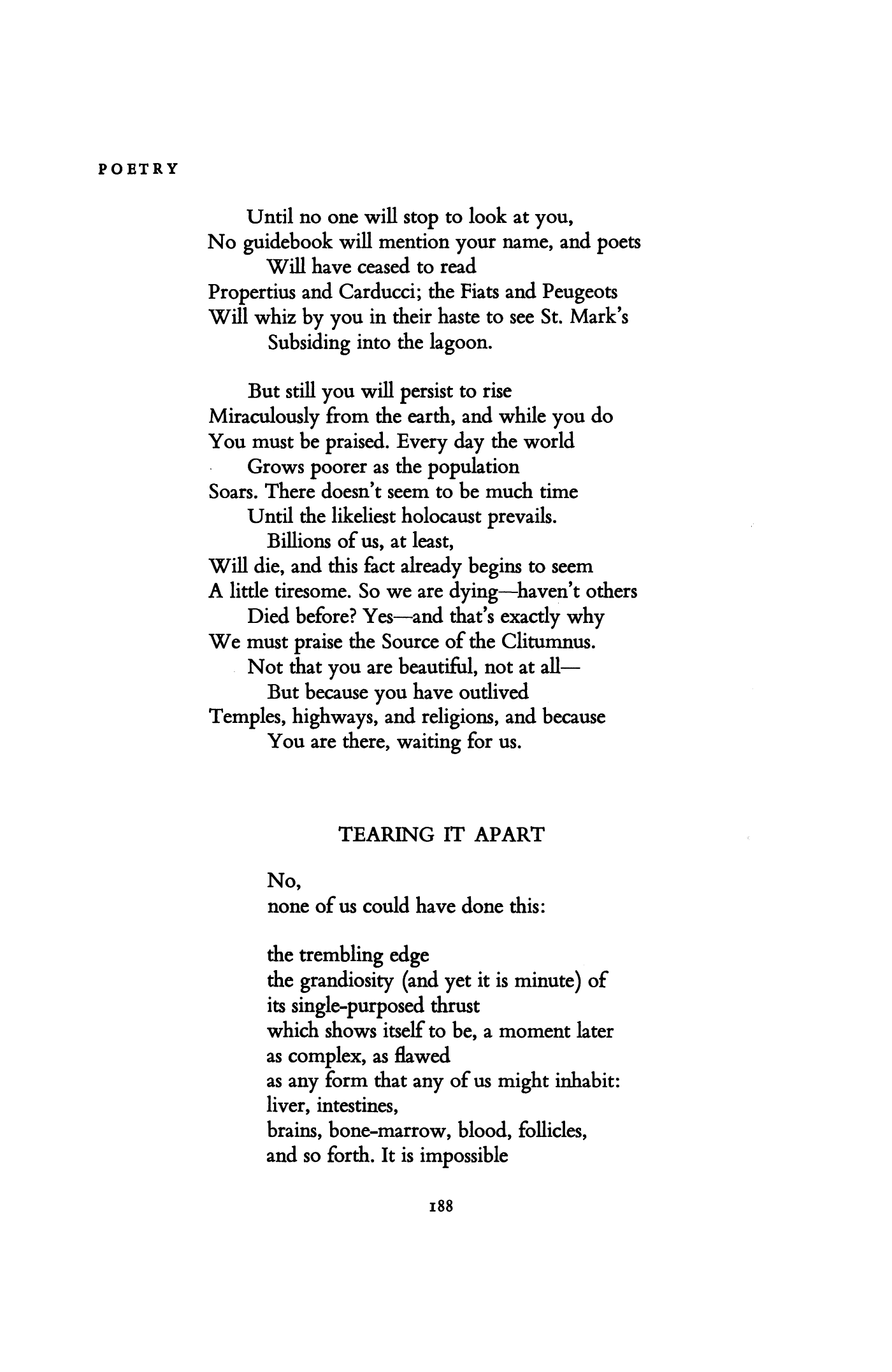 Ode on the Source of the Clitumnus