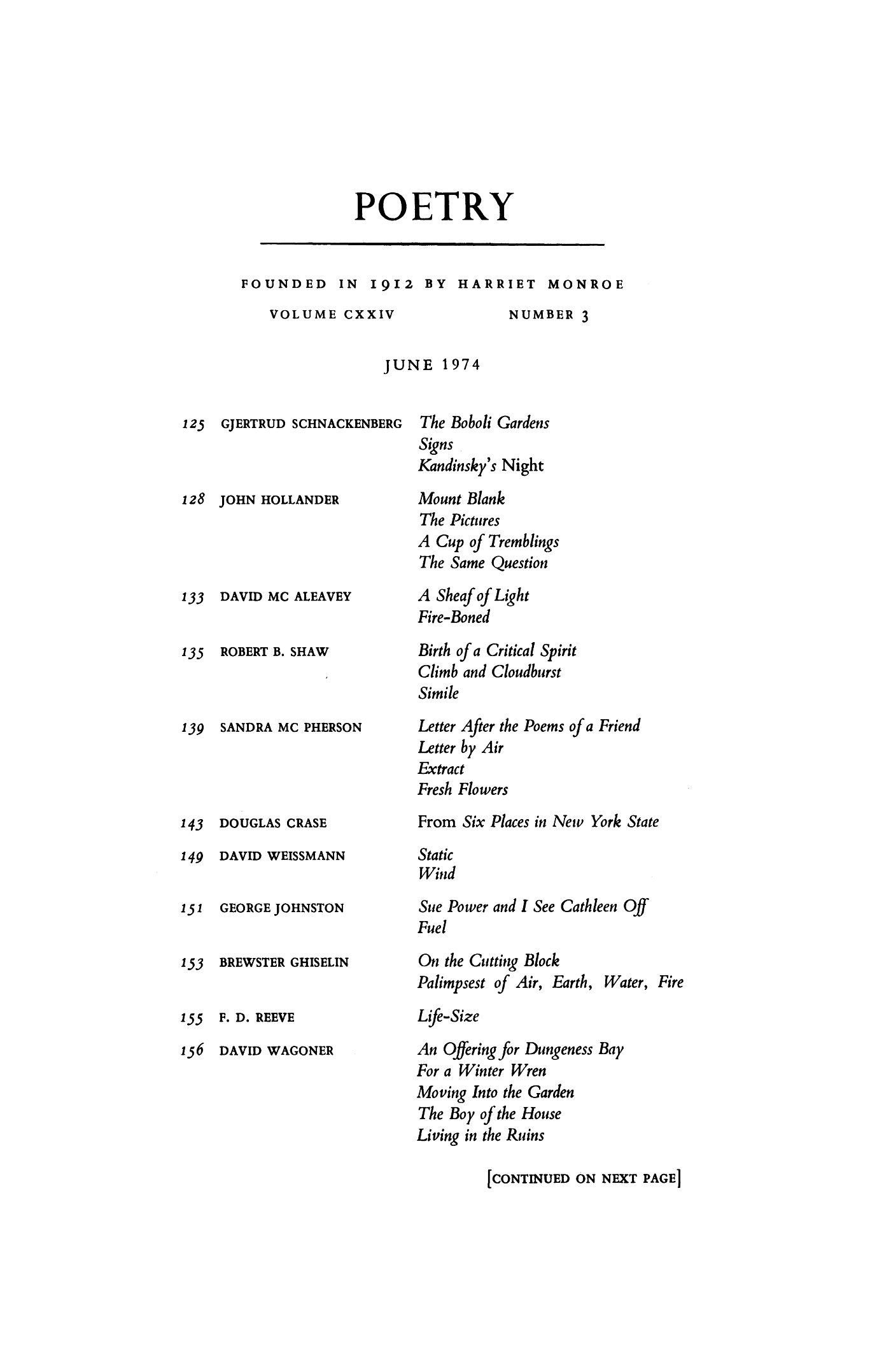 Poetry Magazine Archive Page