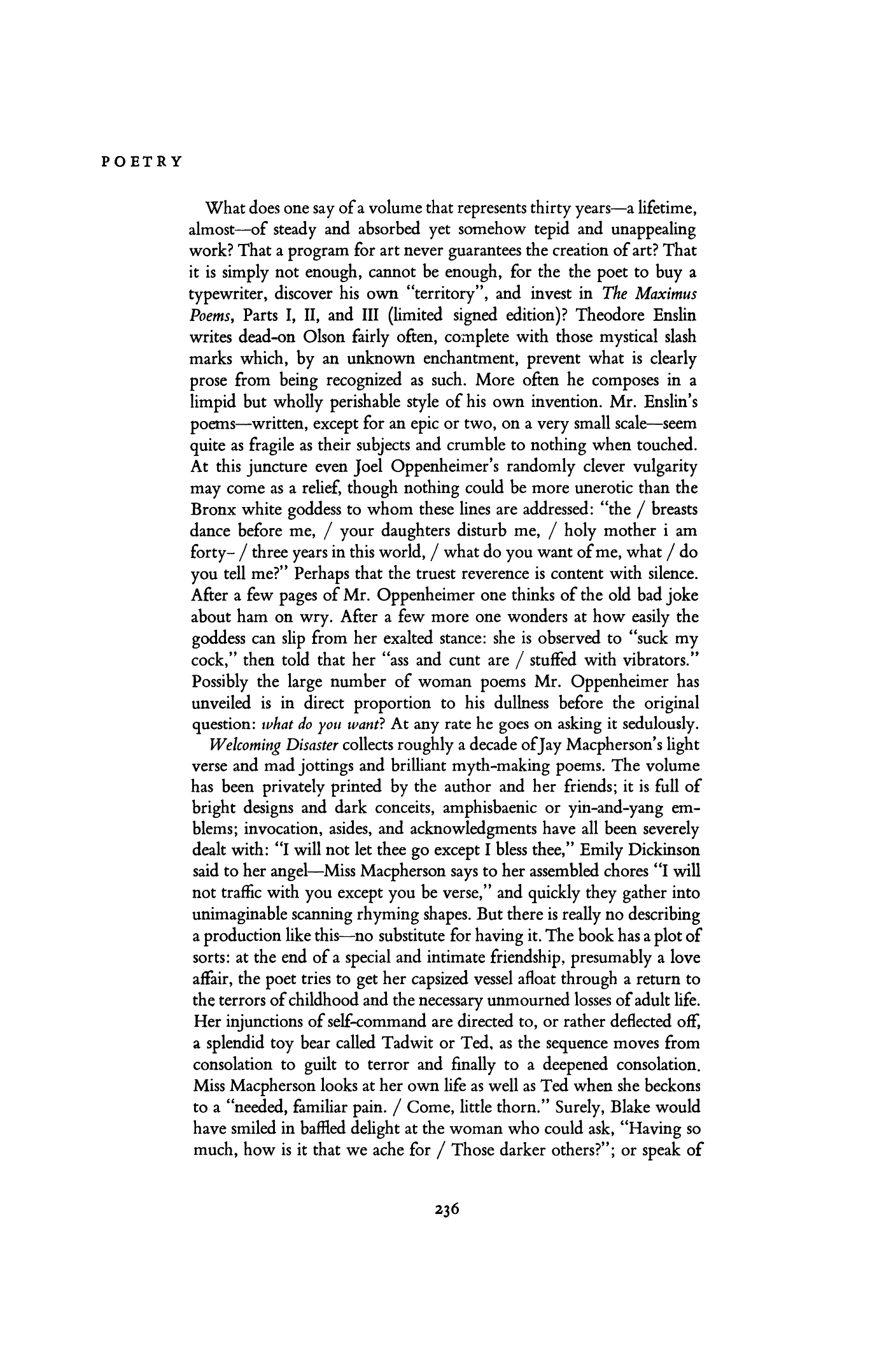 Jay macpherson david bromwich essay 02 image