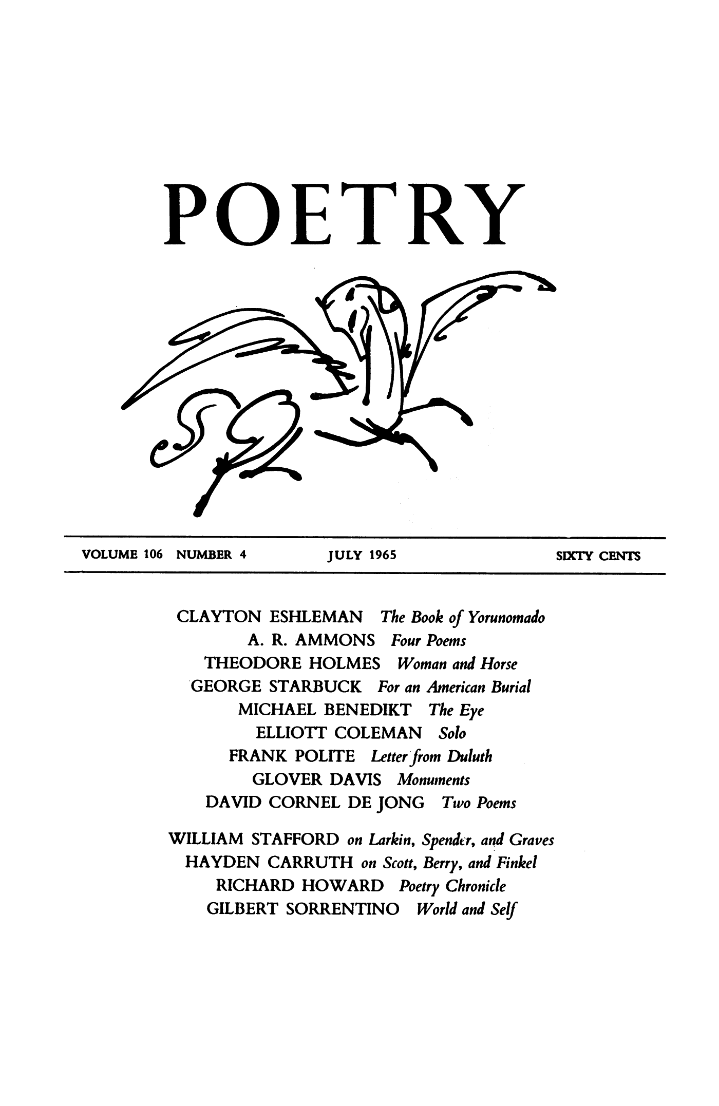 Poetry Magazine Archive Page