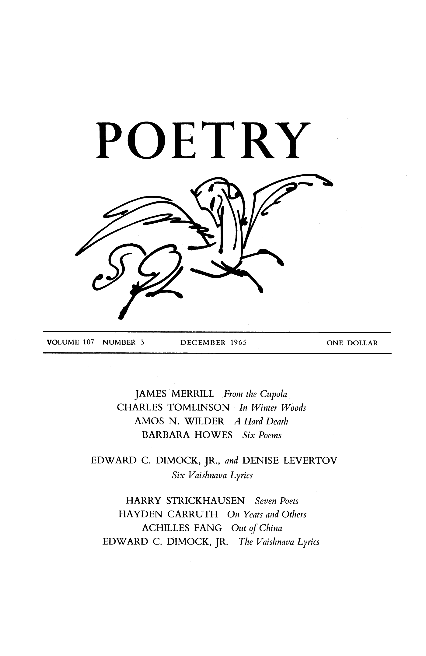 Poetry Magazine Archive Page