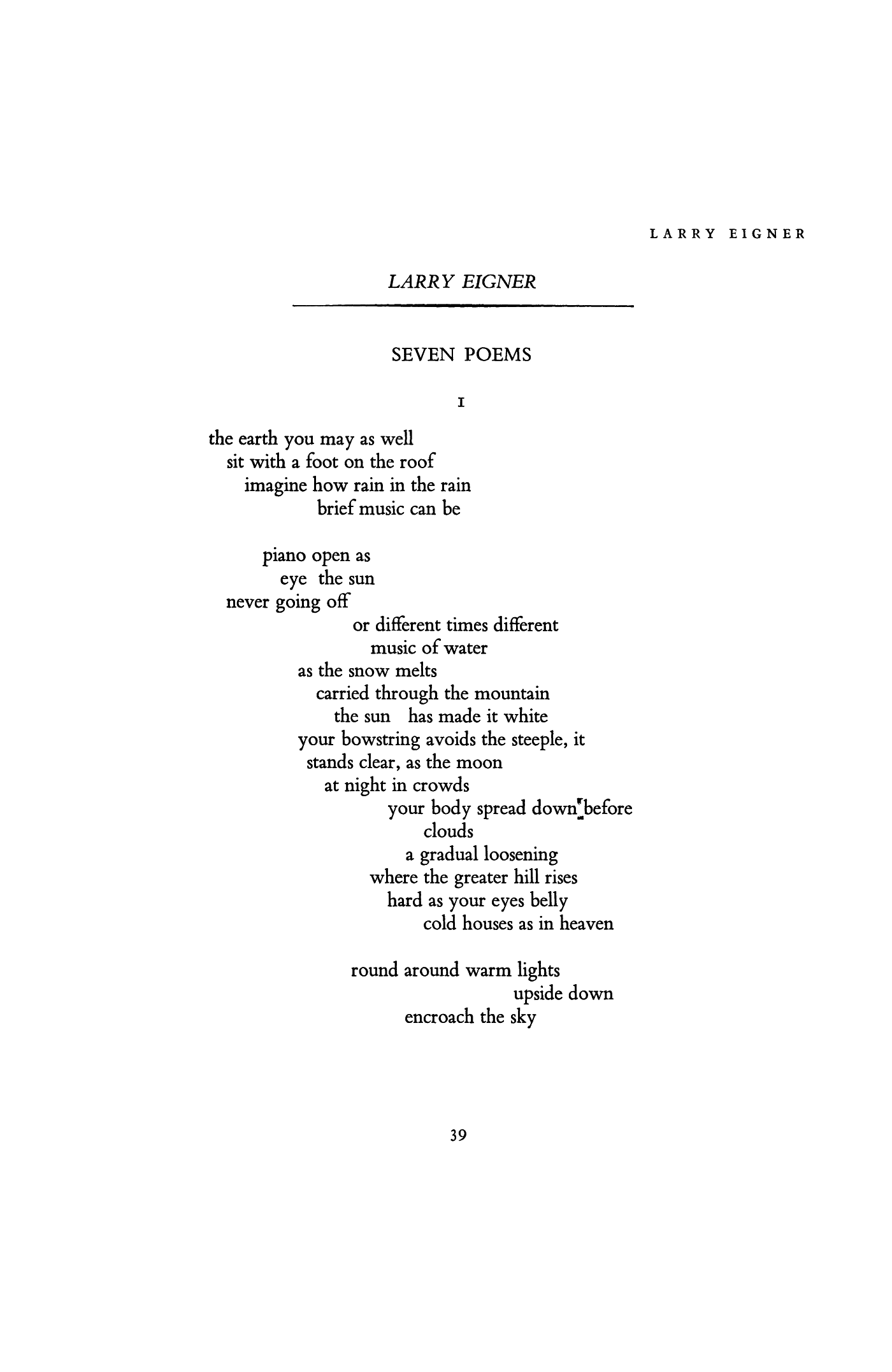 Seven Poems