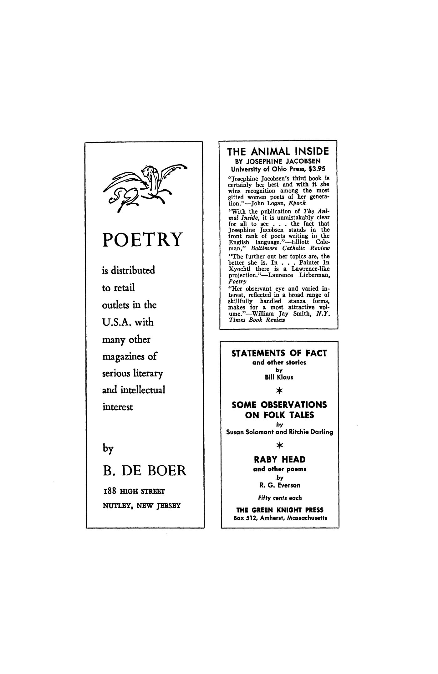 Poetry Magazine Archive Page