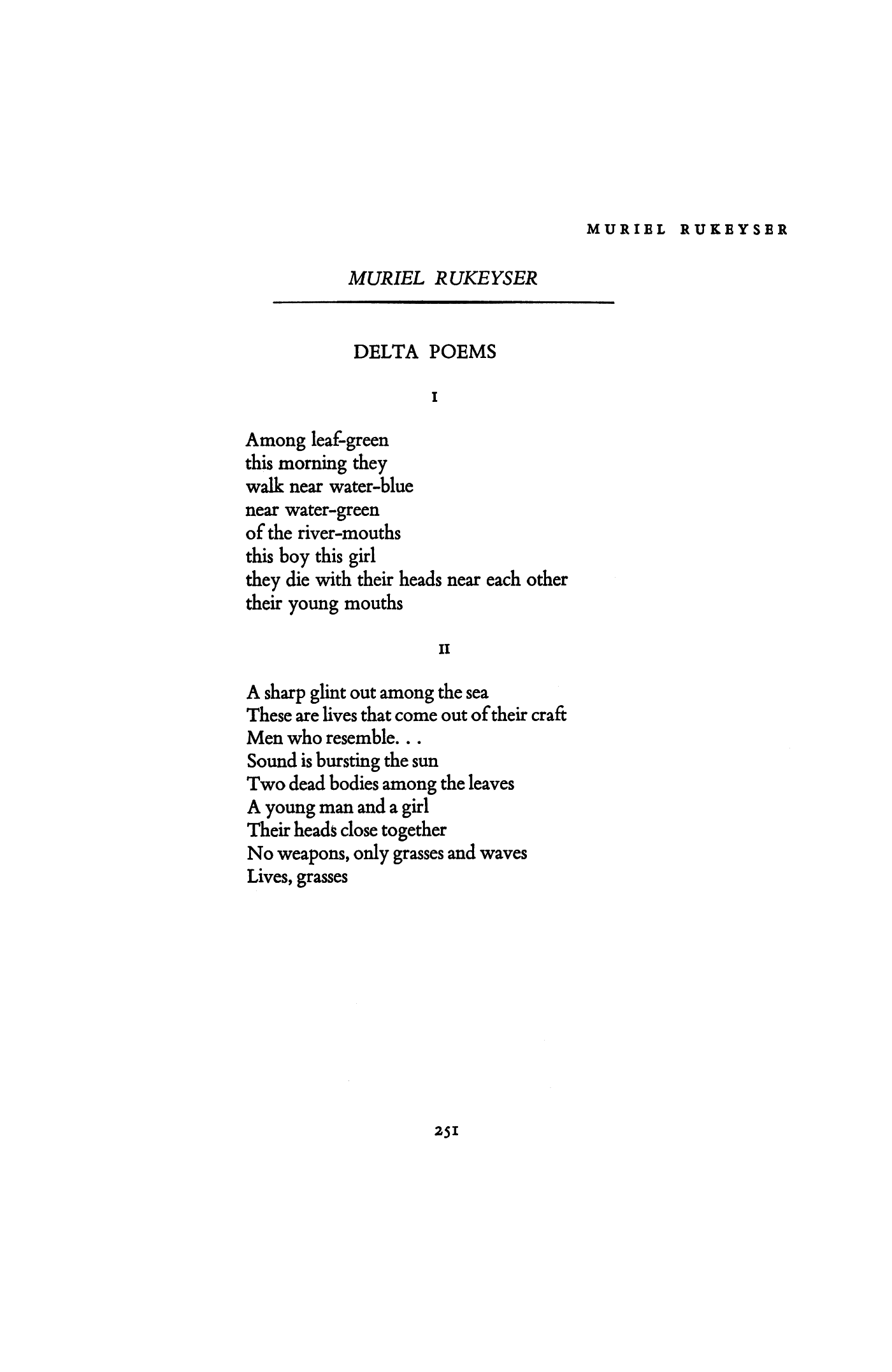 Delta Poems