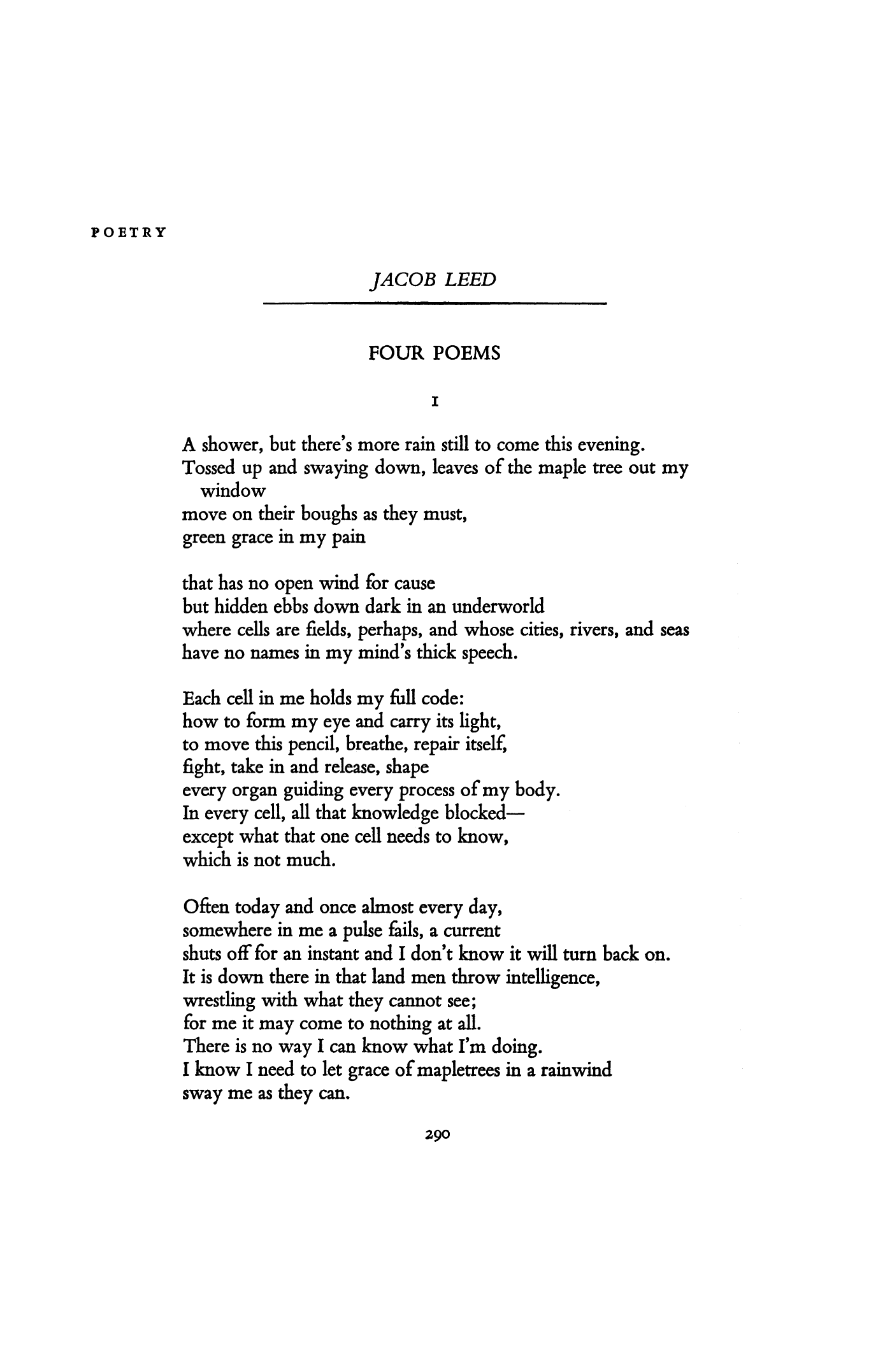 Four Poems