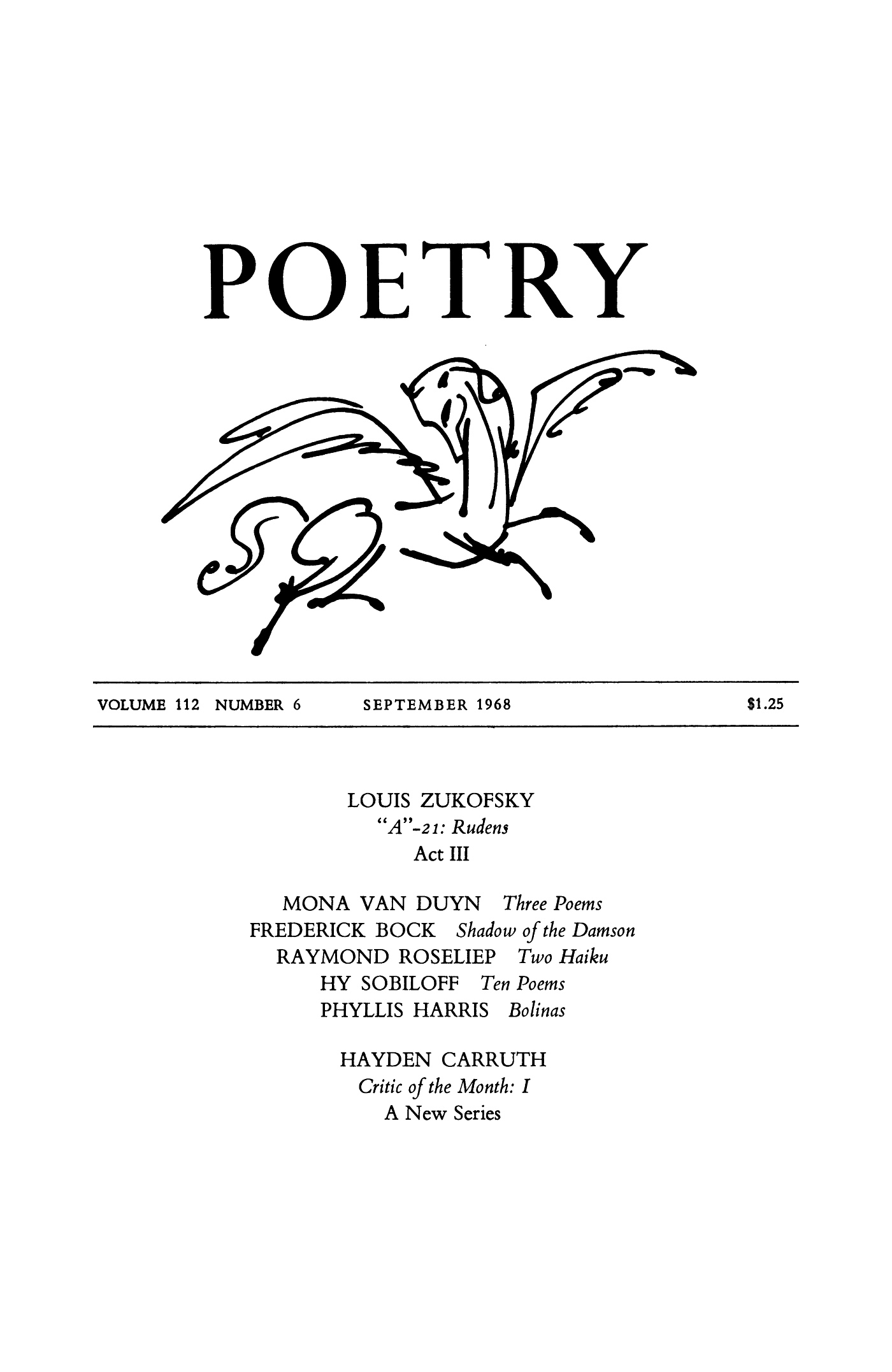 Poetry Magazine Archive Page