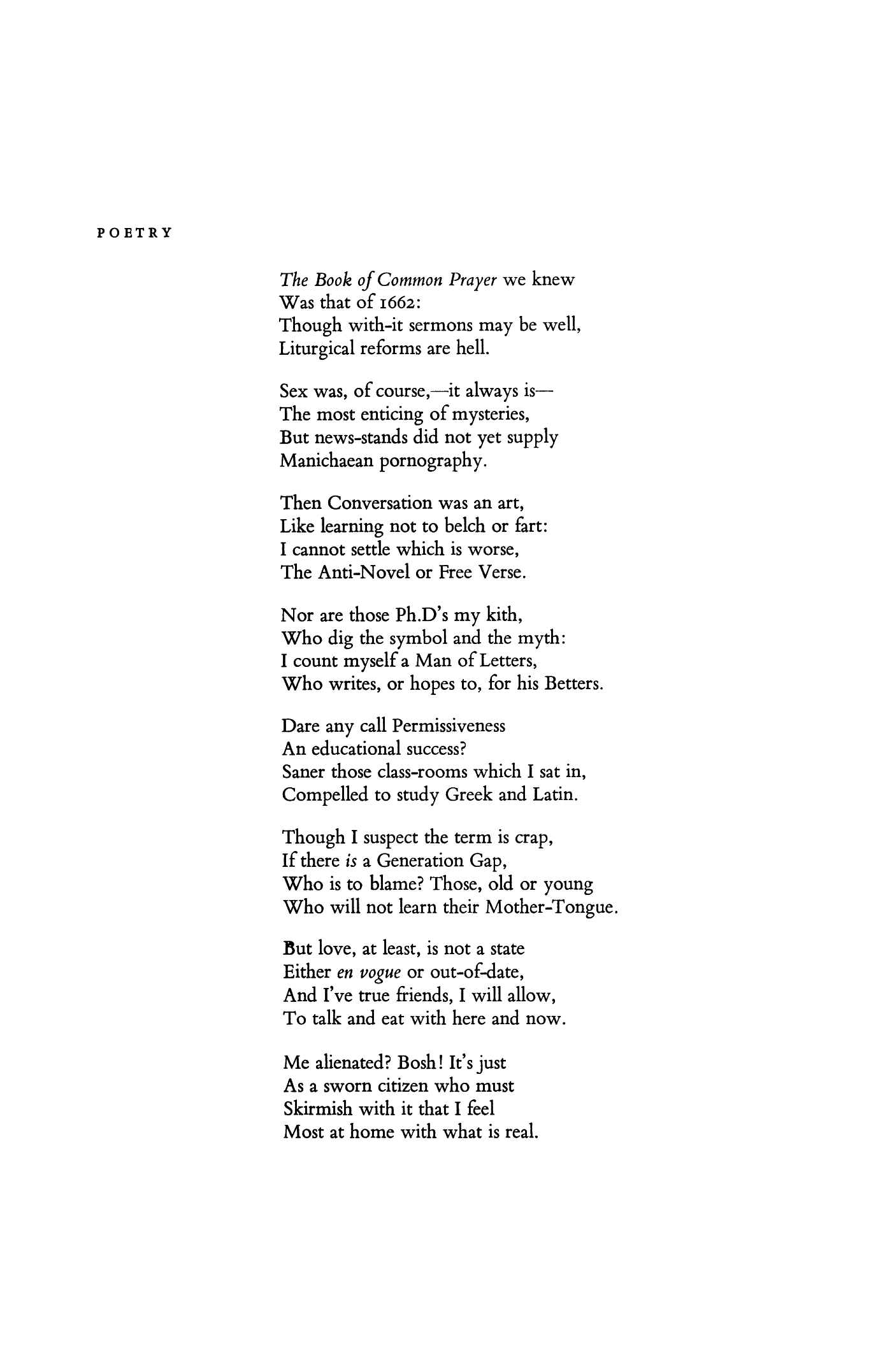 Doggerel by a Senior Citizen