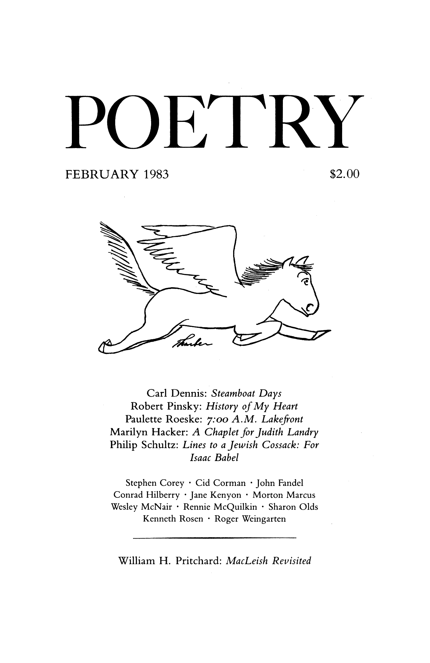 Poetry Magazine Archive Page