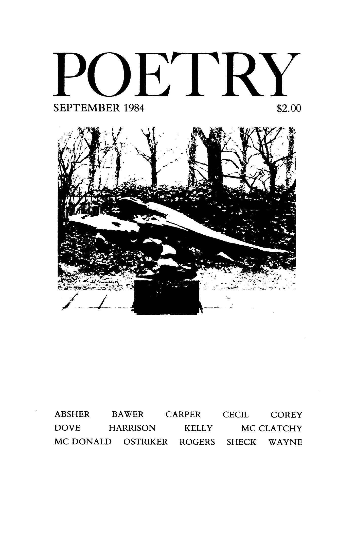 Poetry Magazine Archive Page