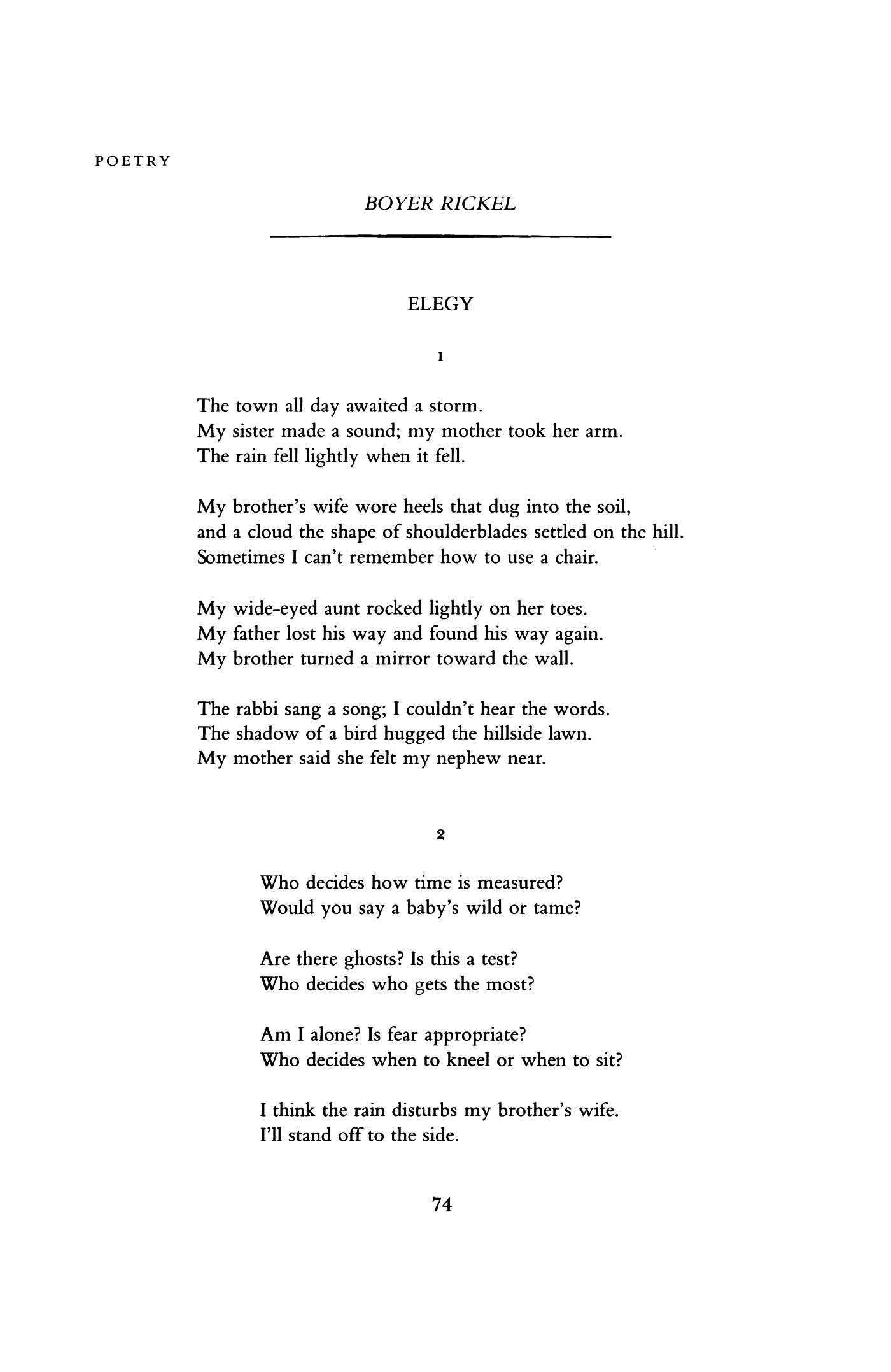 Elegy