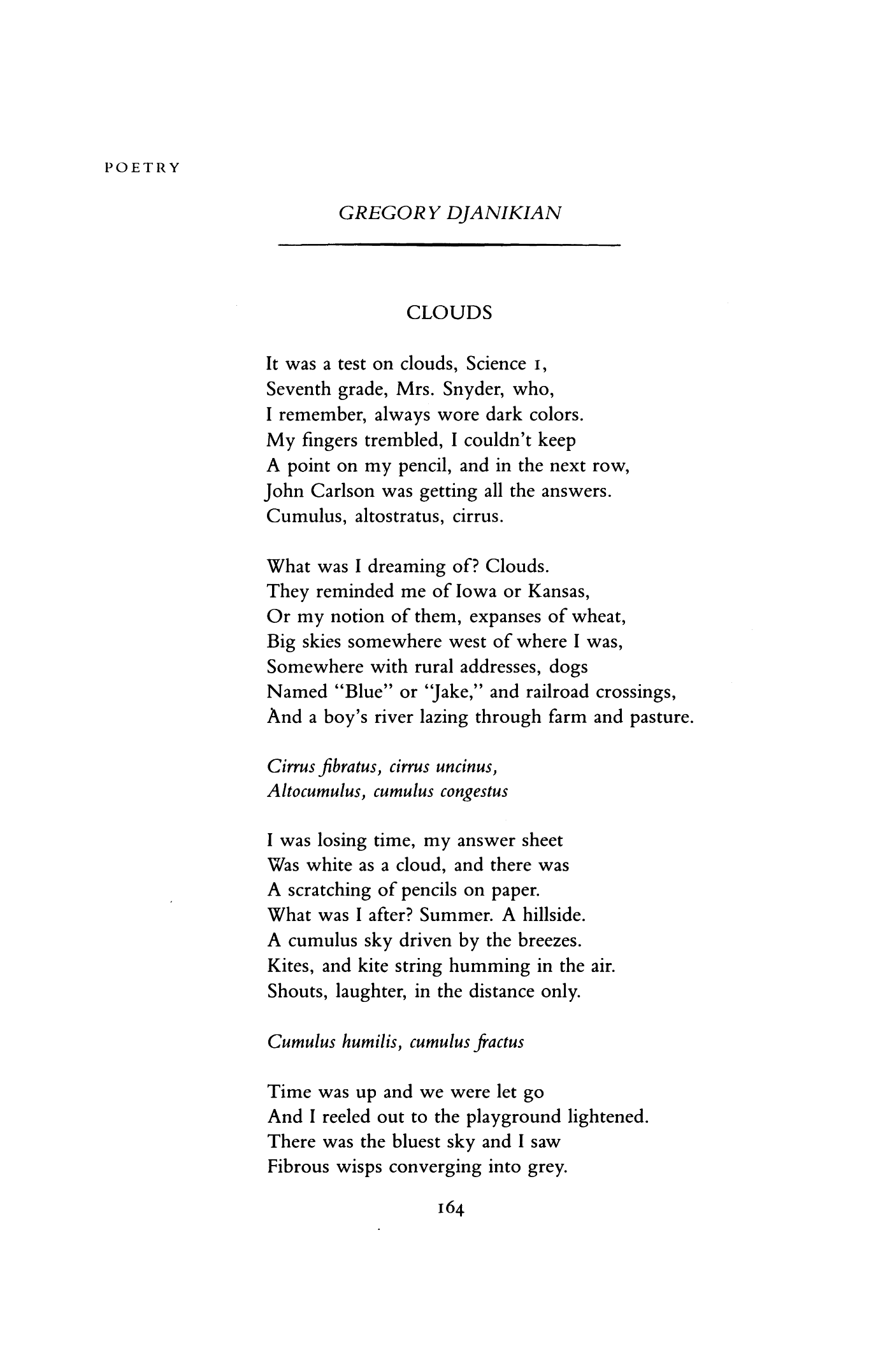 the cloud poem