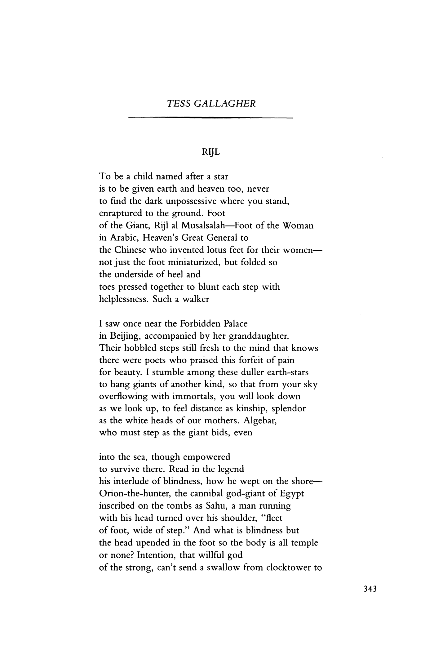 Close To Me Now - Tess Gallagher [POEM] : r/Poetry