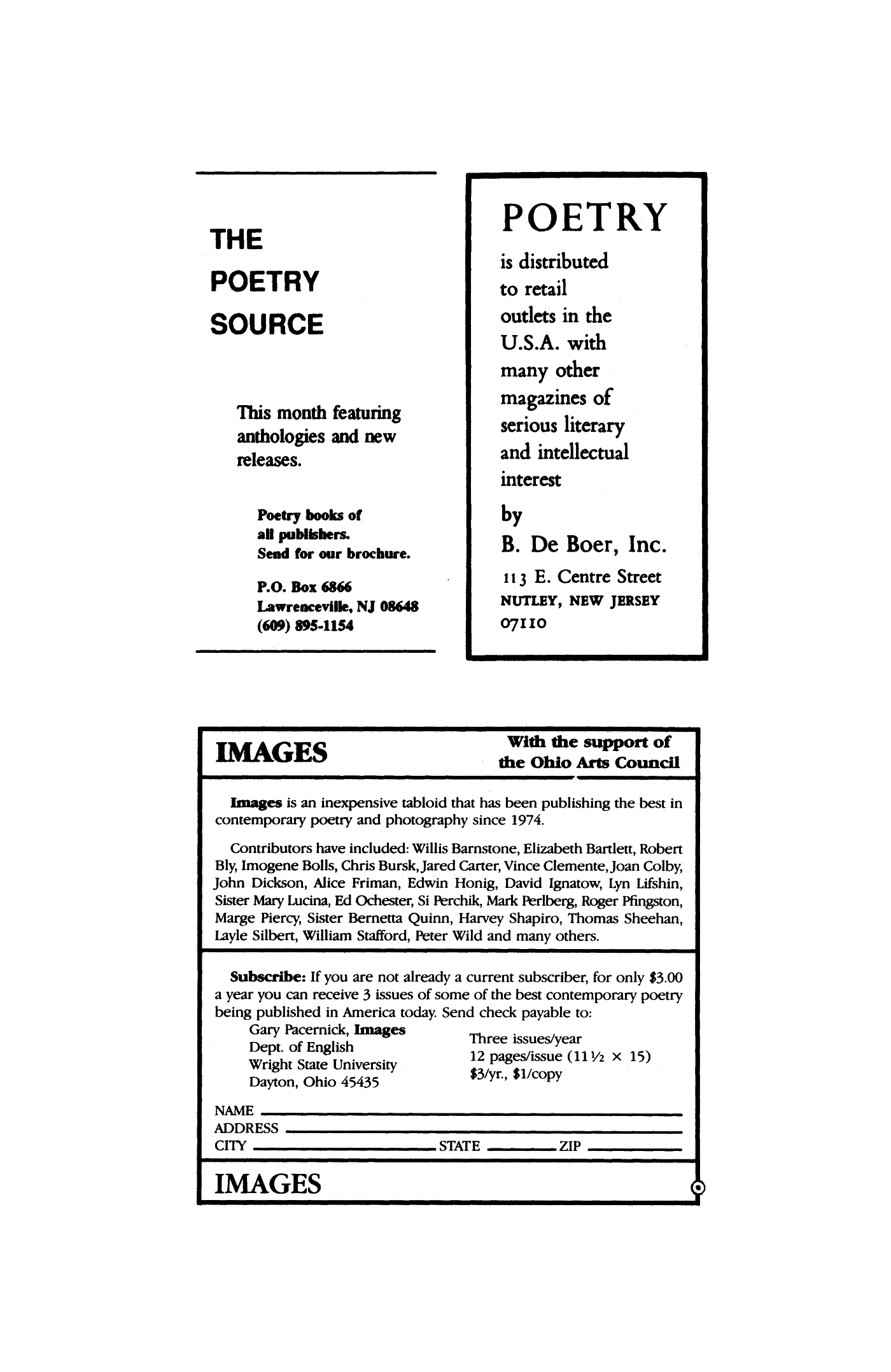 Poetry Magazine Archive Page