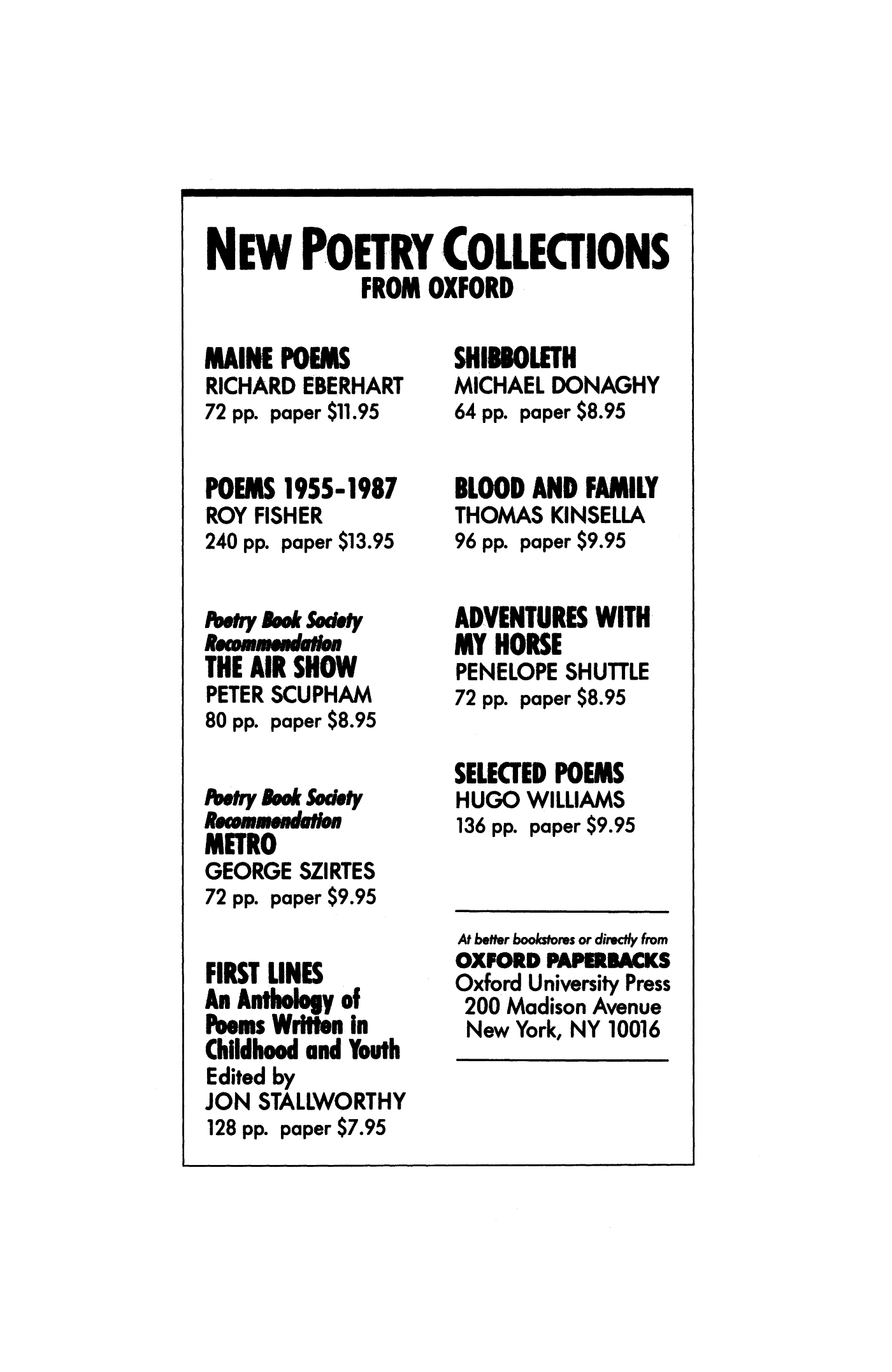 Poetry Magazine Archive Page