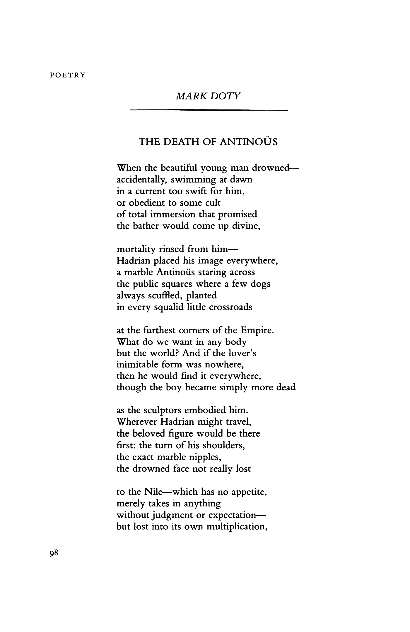 Poetry Magazine Archive Page