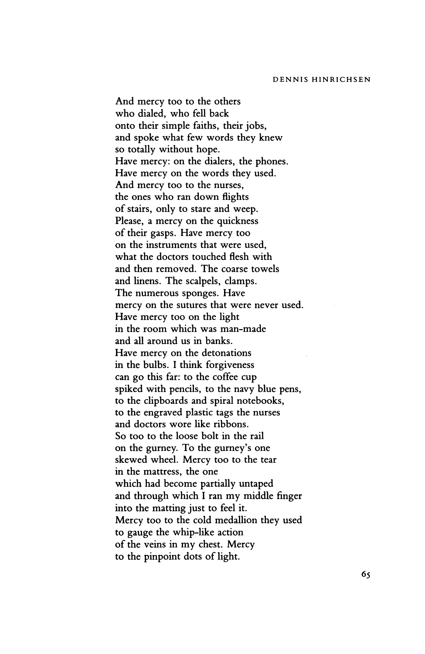 Poem of Mercy