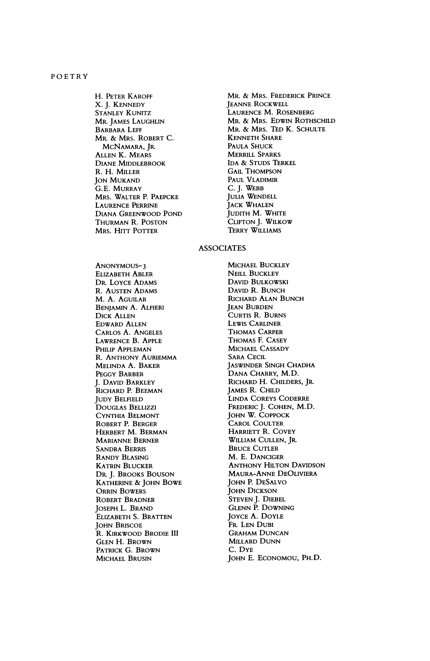 Poetry Magazine Archive Page