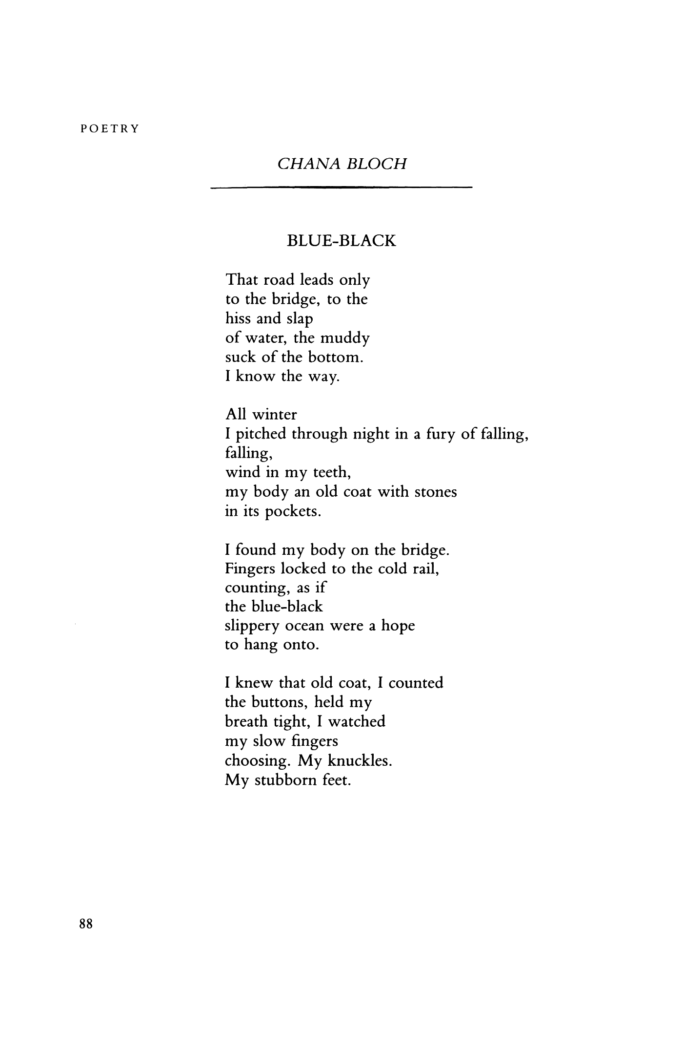 the choosing poem