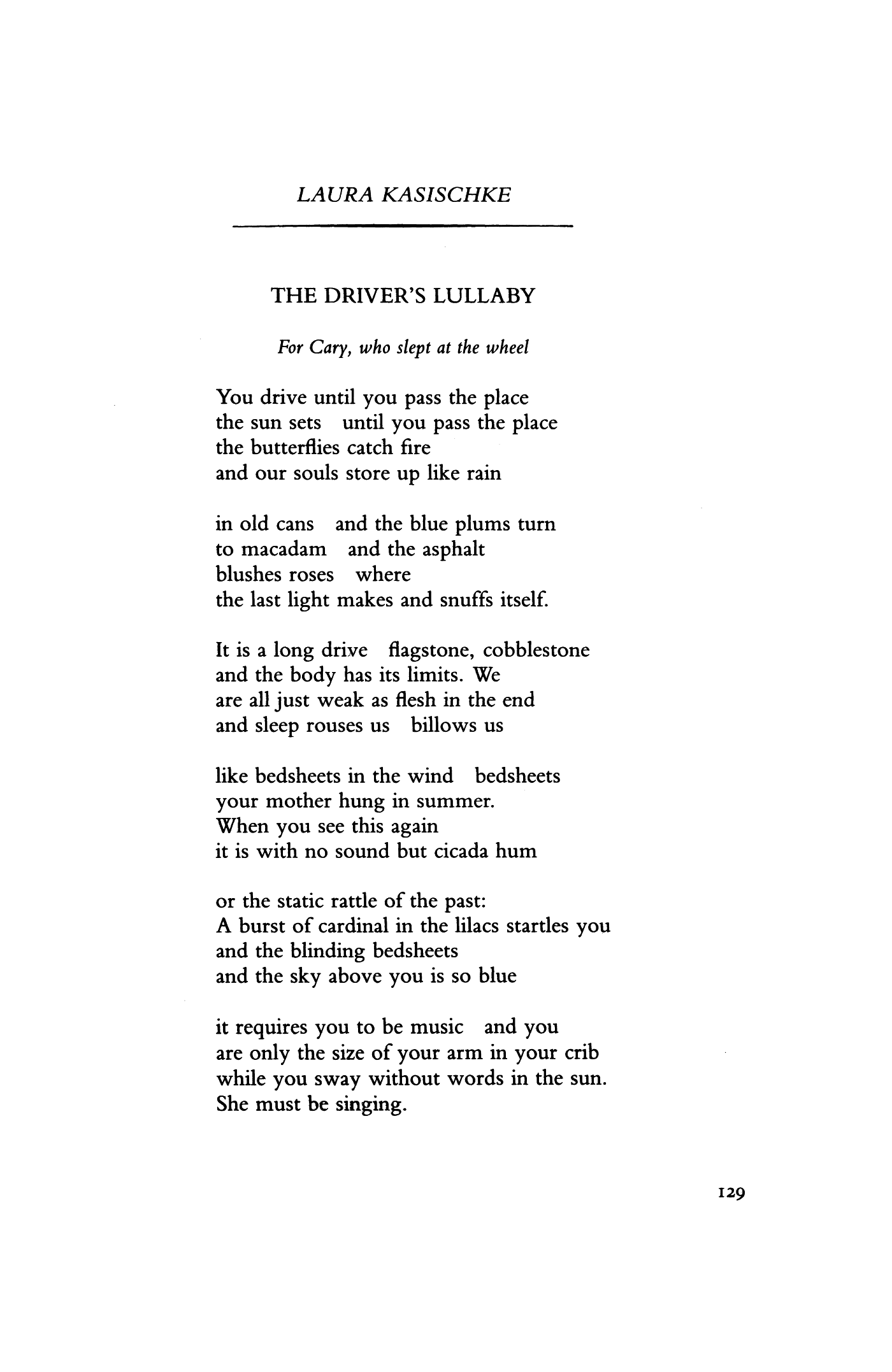 The Driver's Lullaby