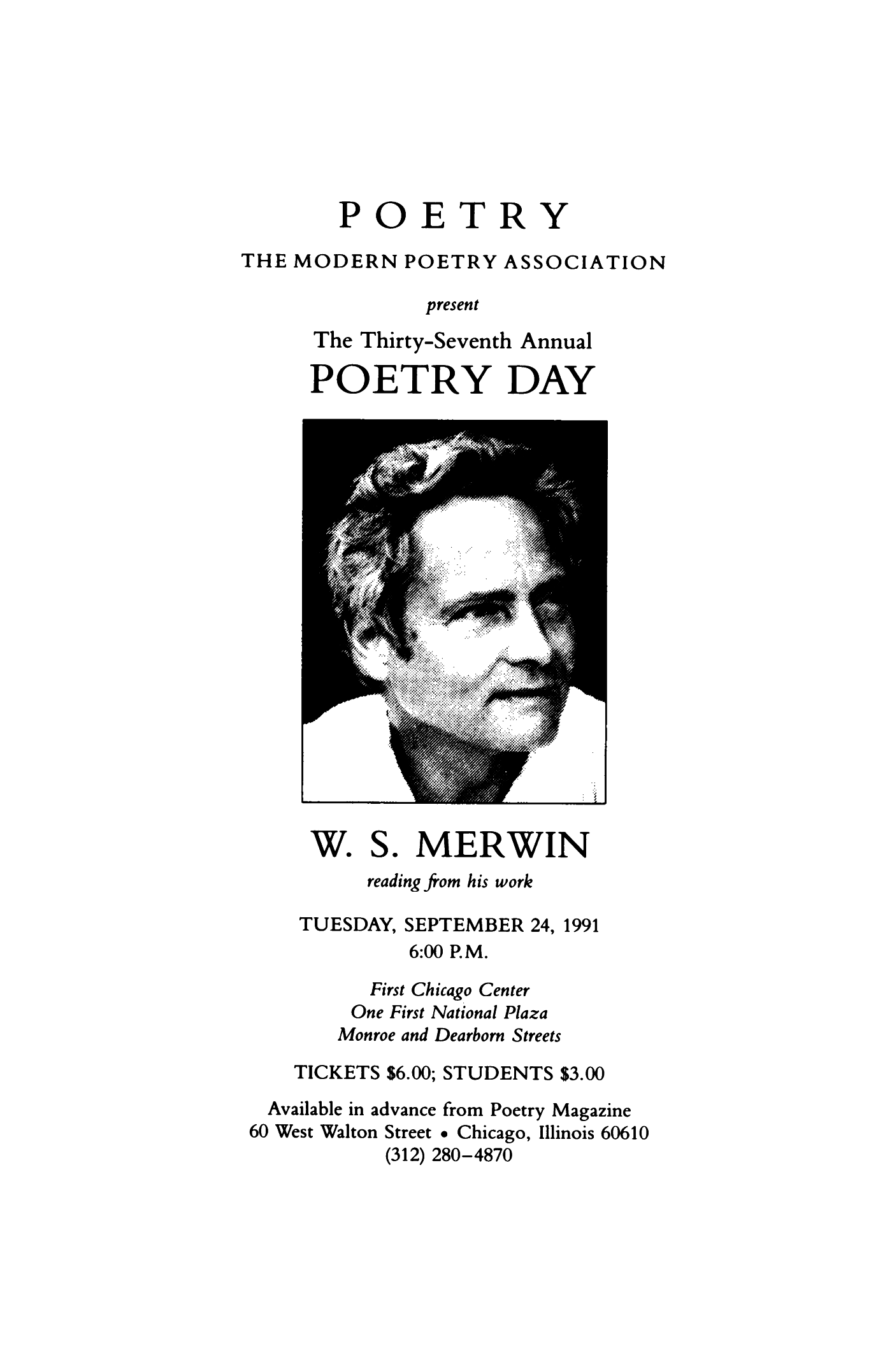 Poetry Magazine Archive Page