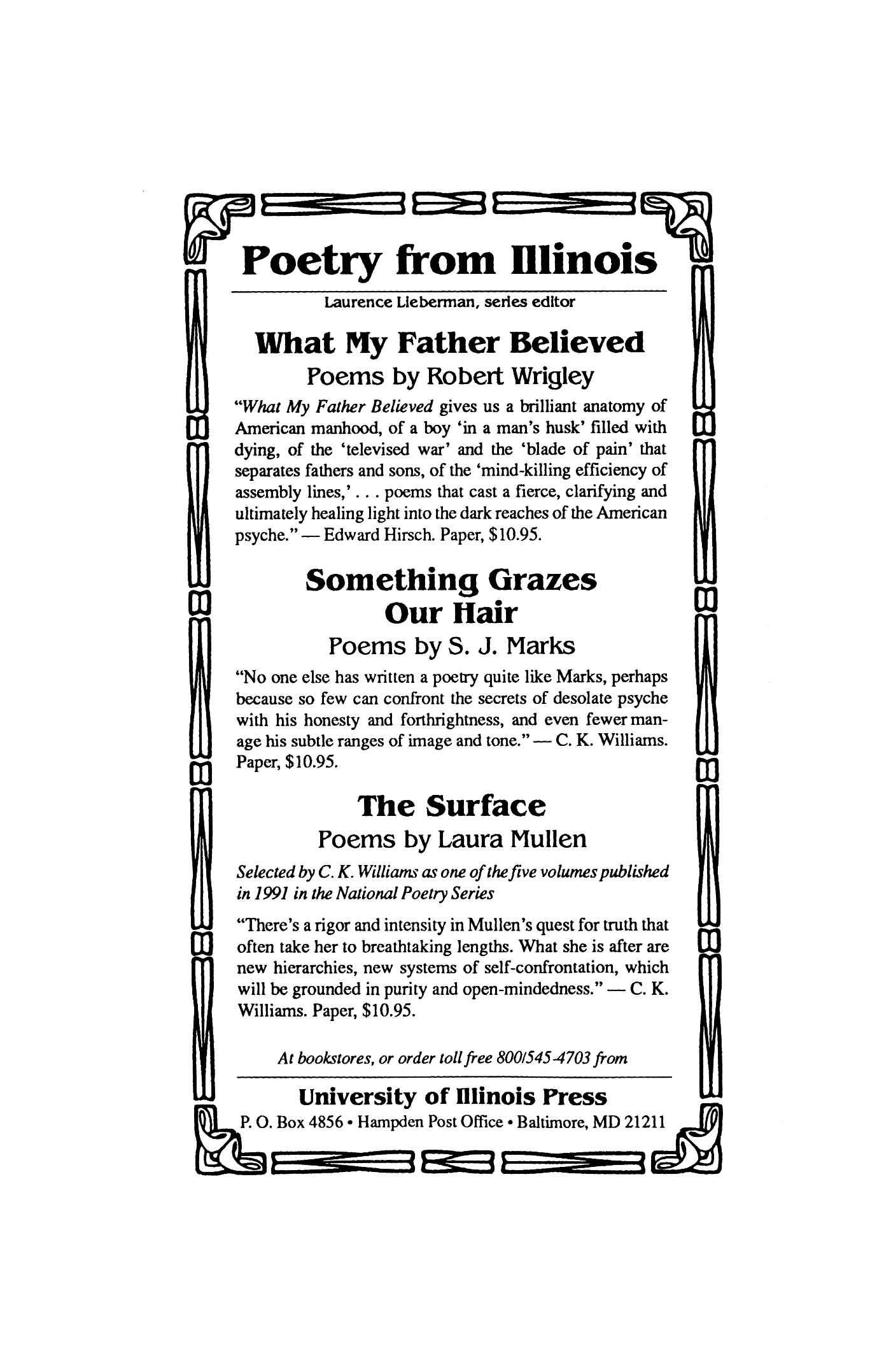 Poetry Magazine Archive Page