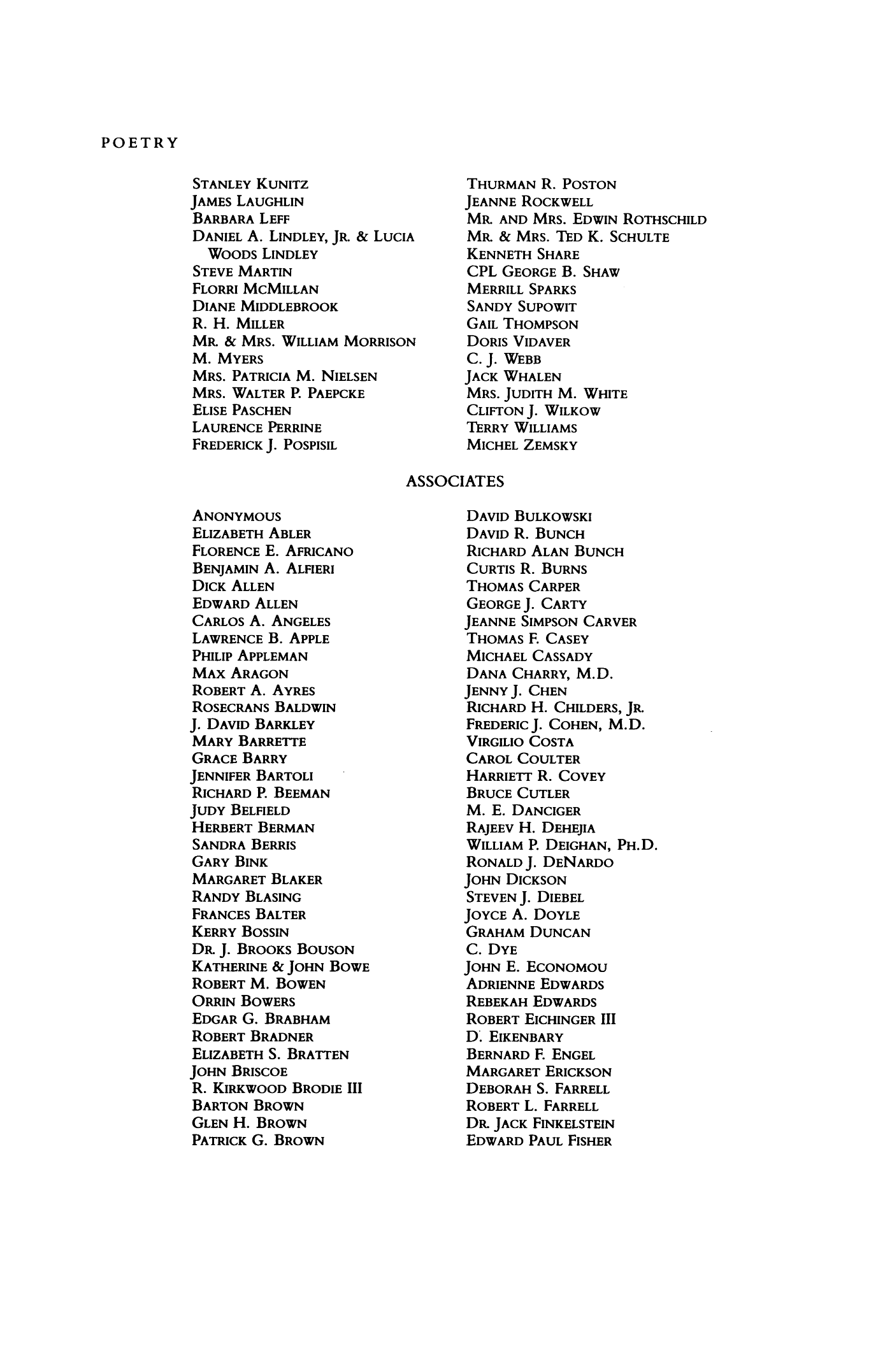 Poetry Magazine Archive Page