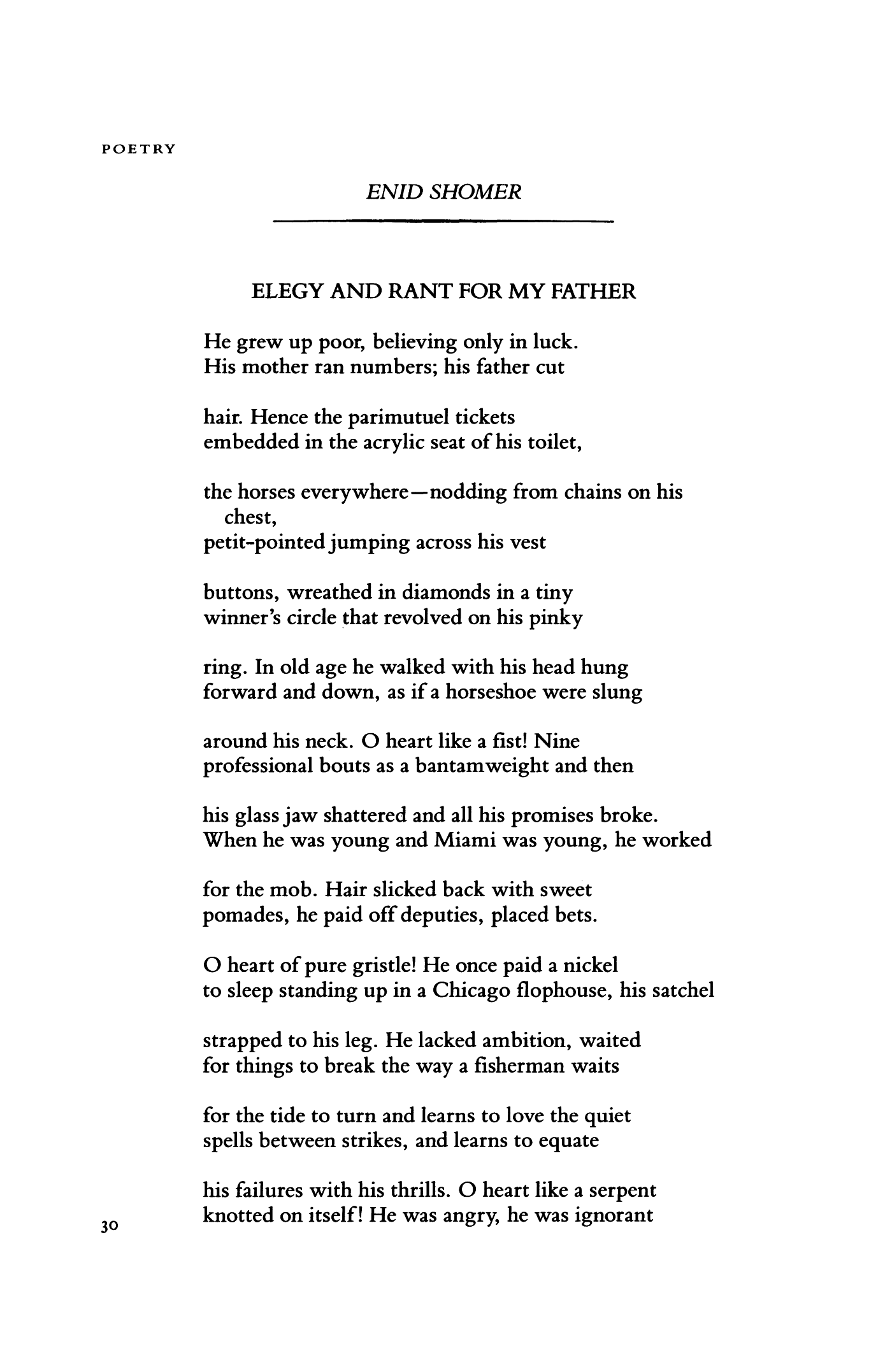 Elegy and Rant for My Father