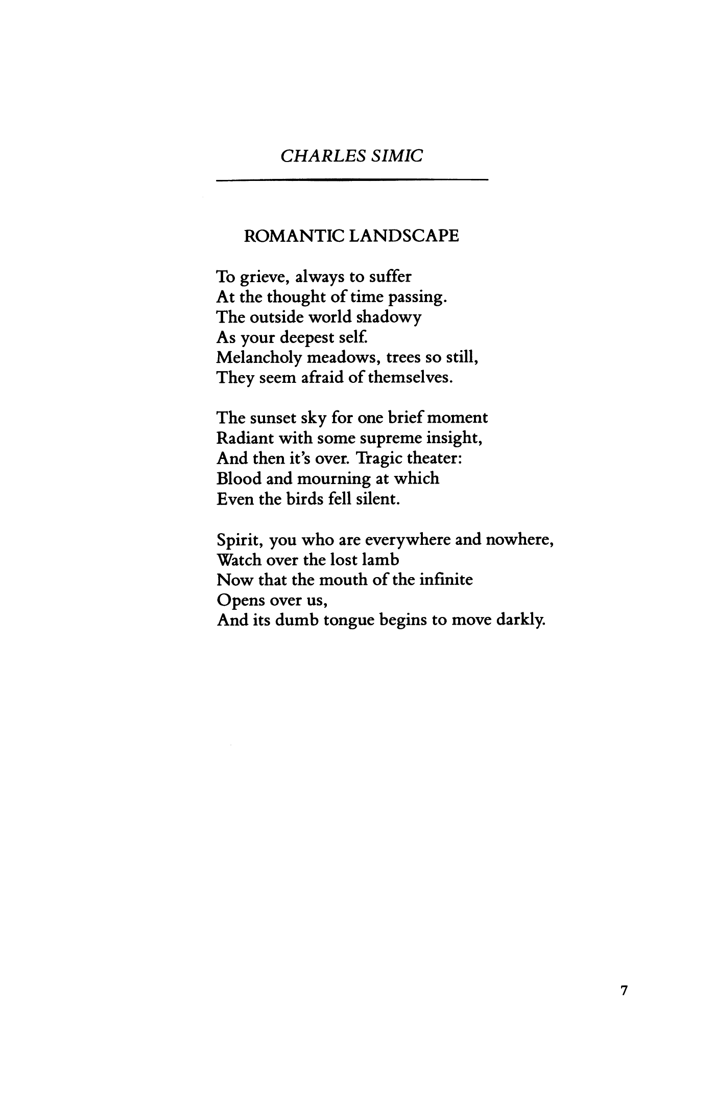 romanticism poem