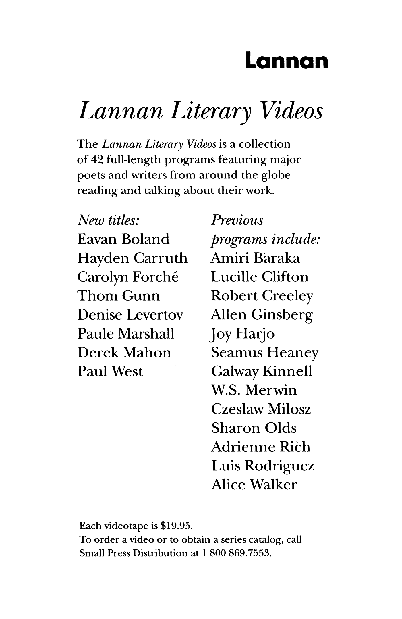 Poetry Magazine Archive Page