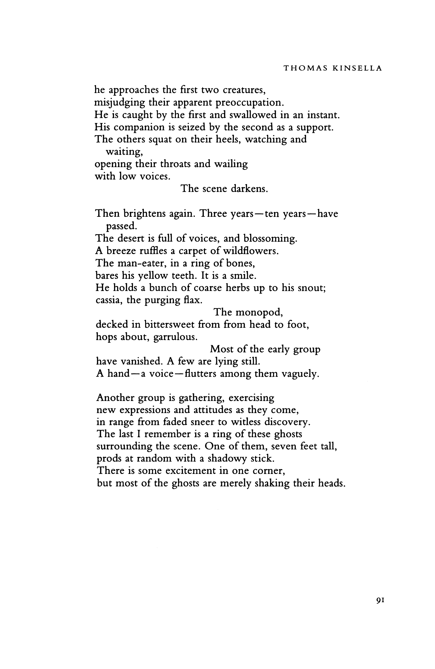 Dream by Thomas Kinsella Poetry Magazine