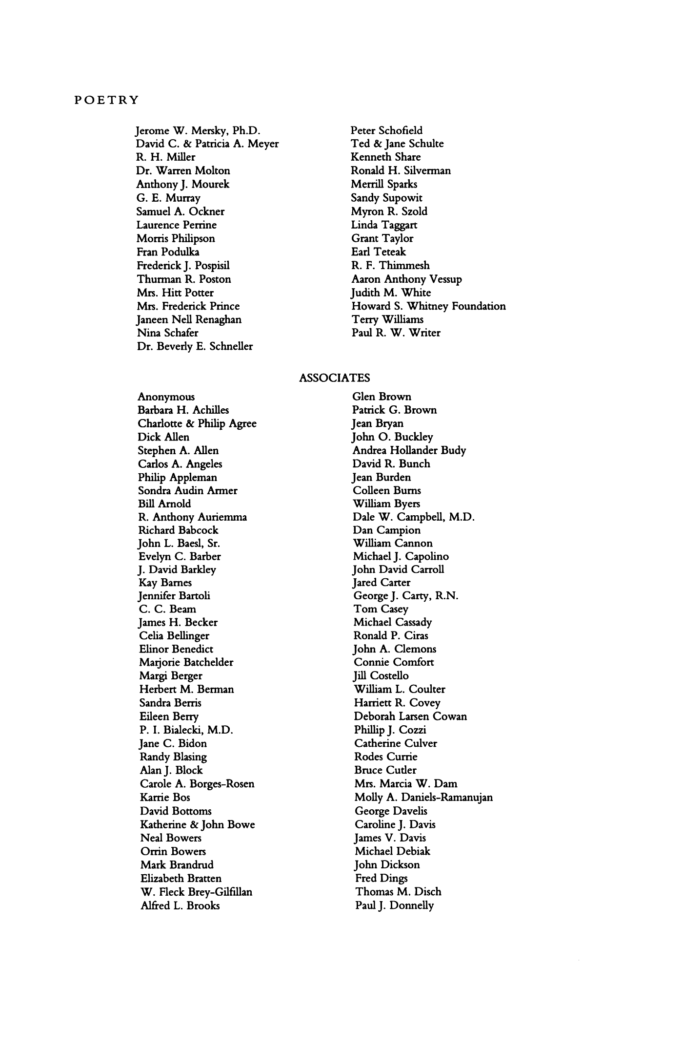 Poetry Magazine Archive Page