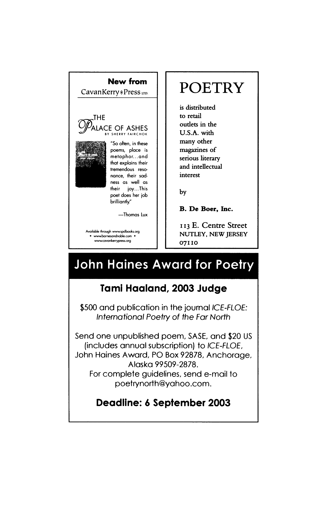 Poetry Magazine Archive Page