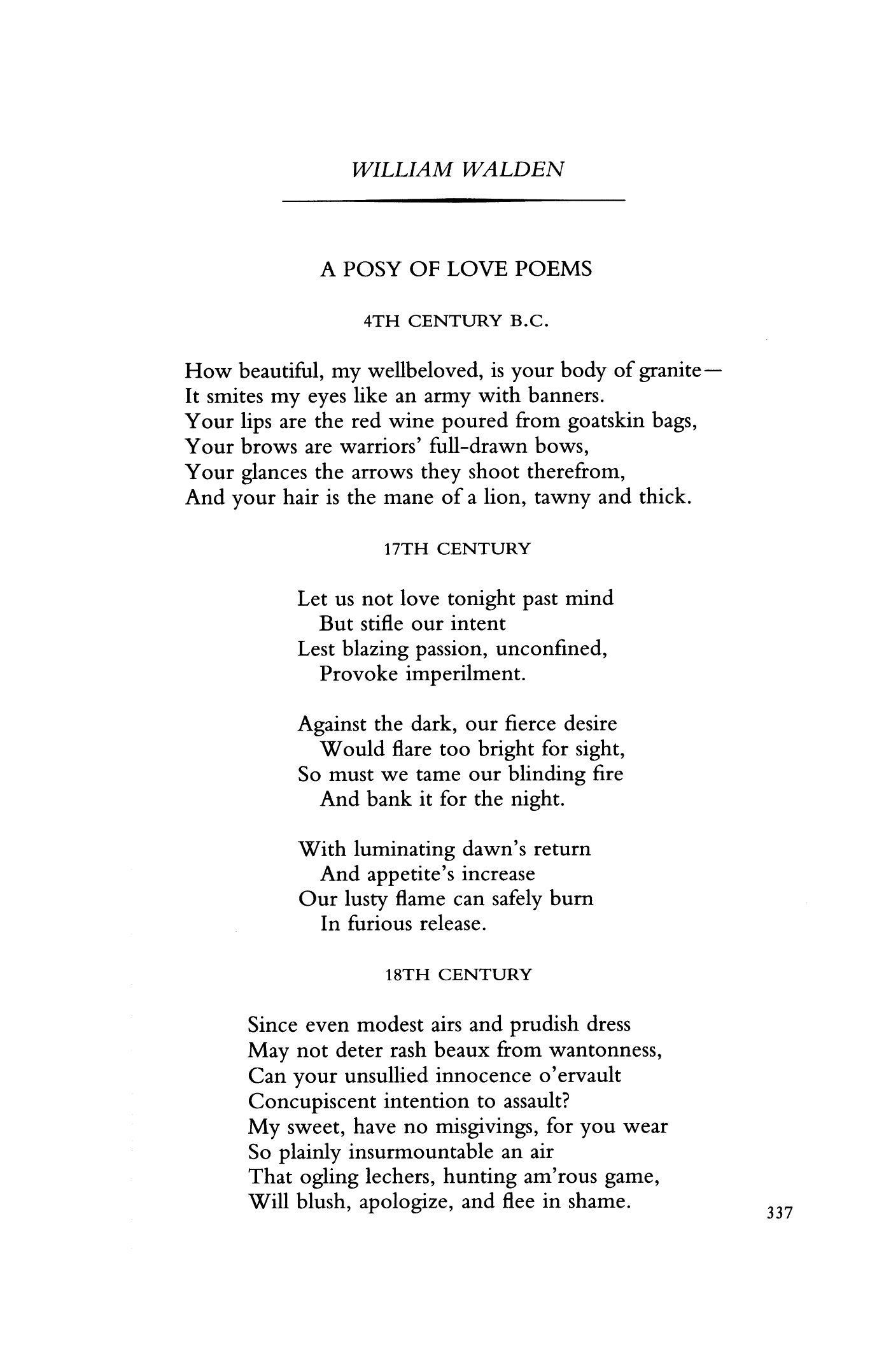 A Posy of Love Poems