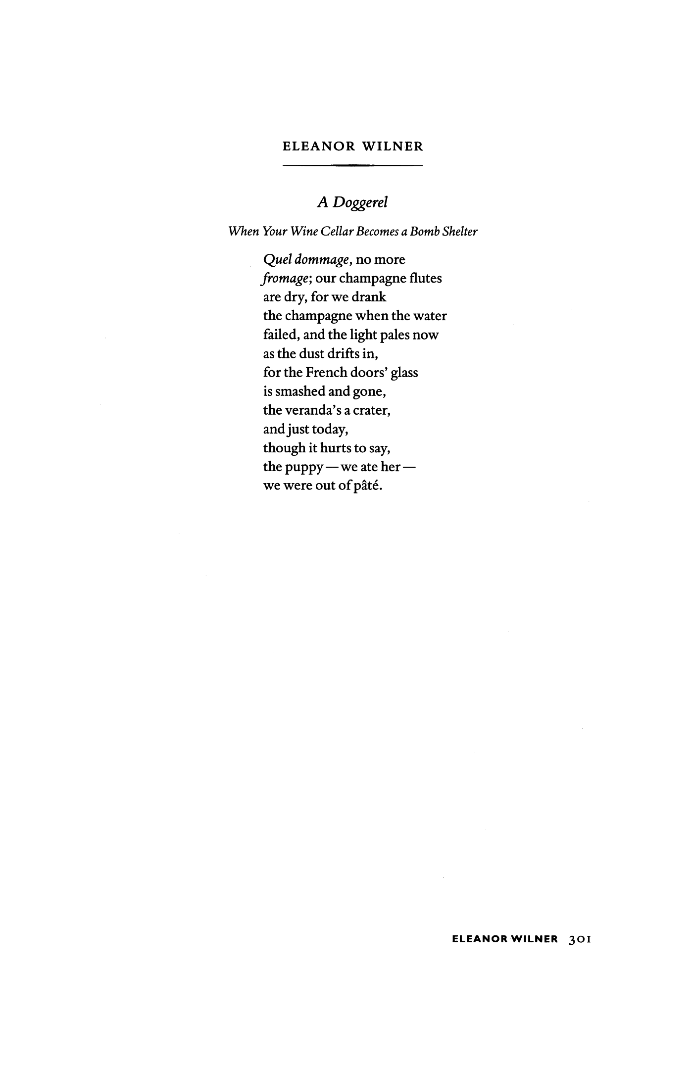 A Doggerel