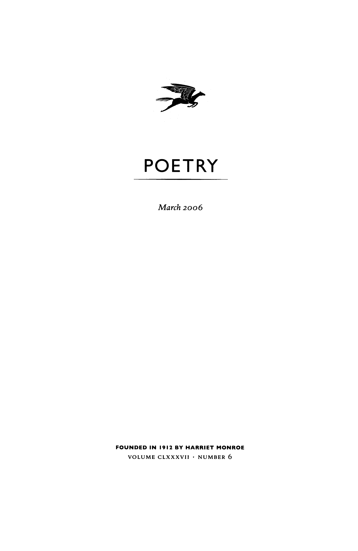 Poetry Magazine Archive Page