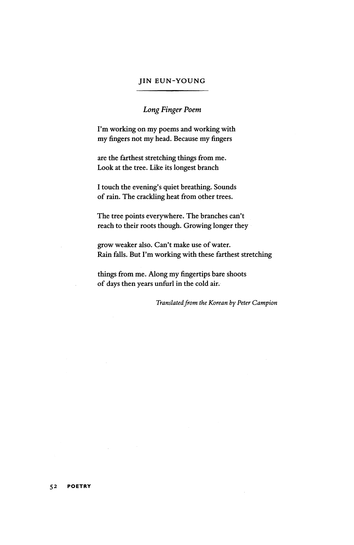 Long Finger Poem