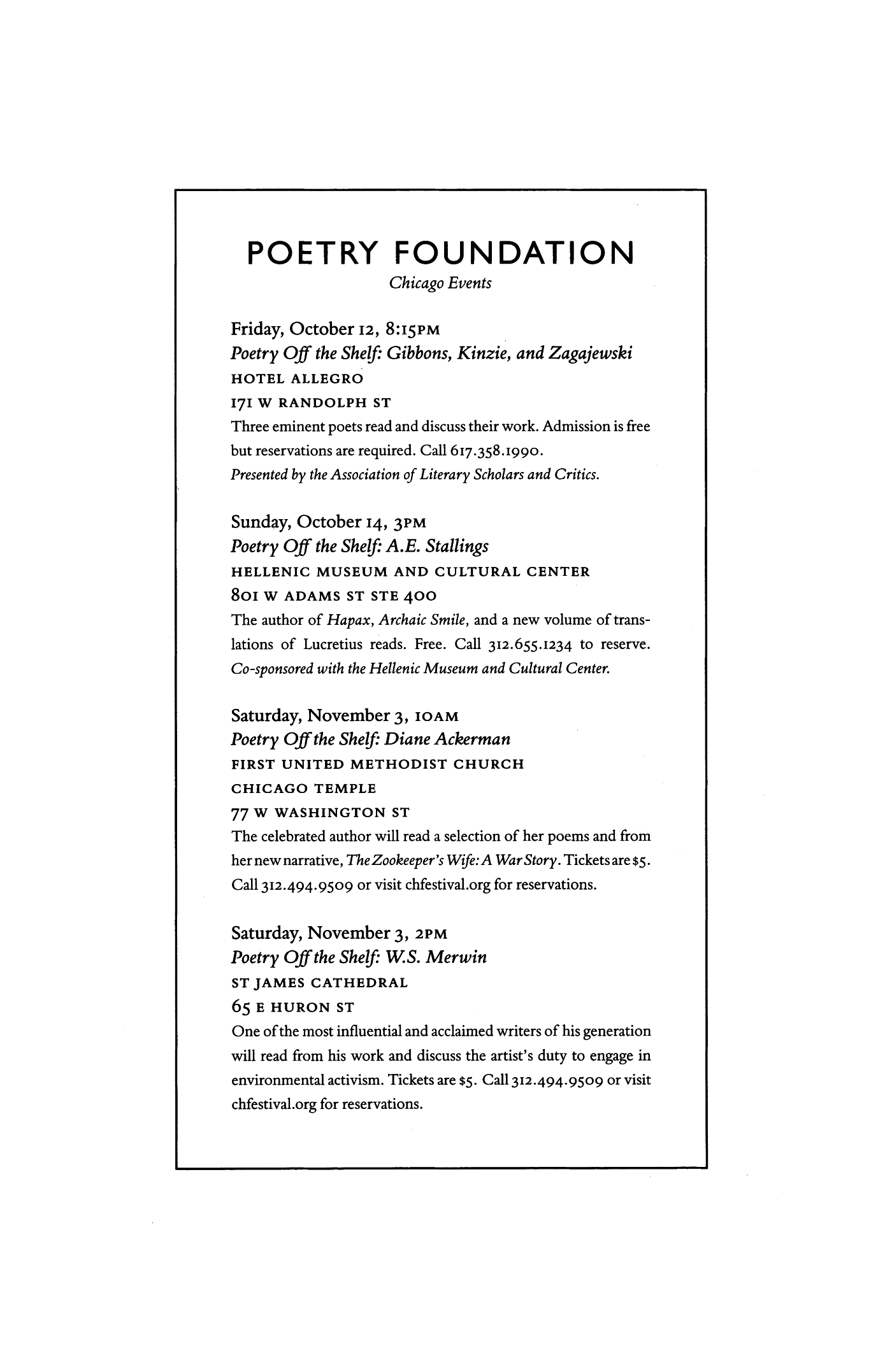 Poetry Magazine Archive Page