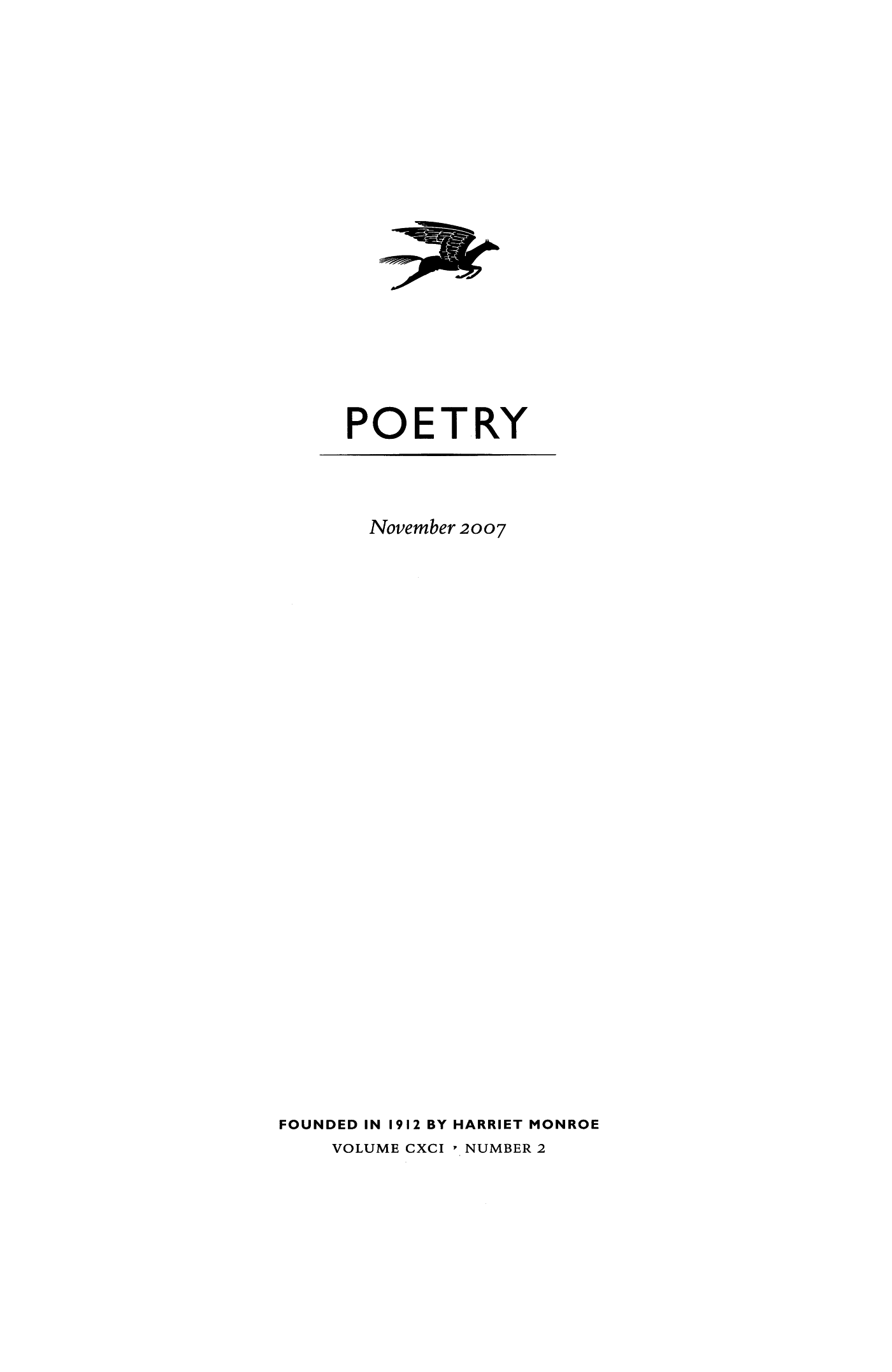 Poetry Magazine Archive Page