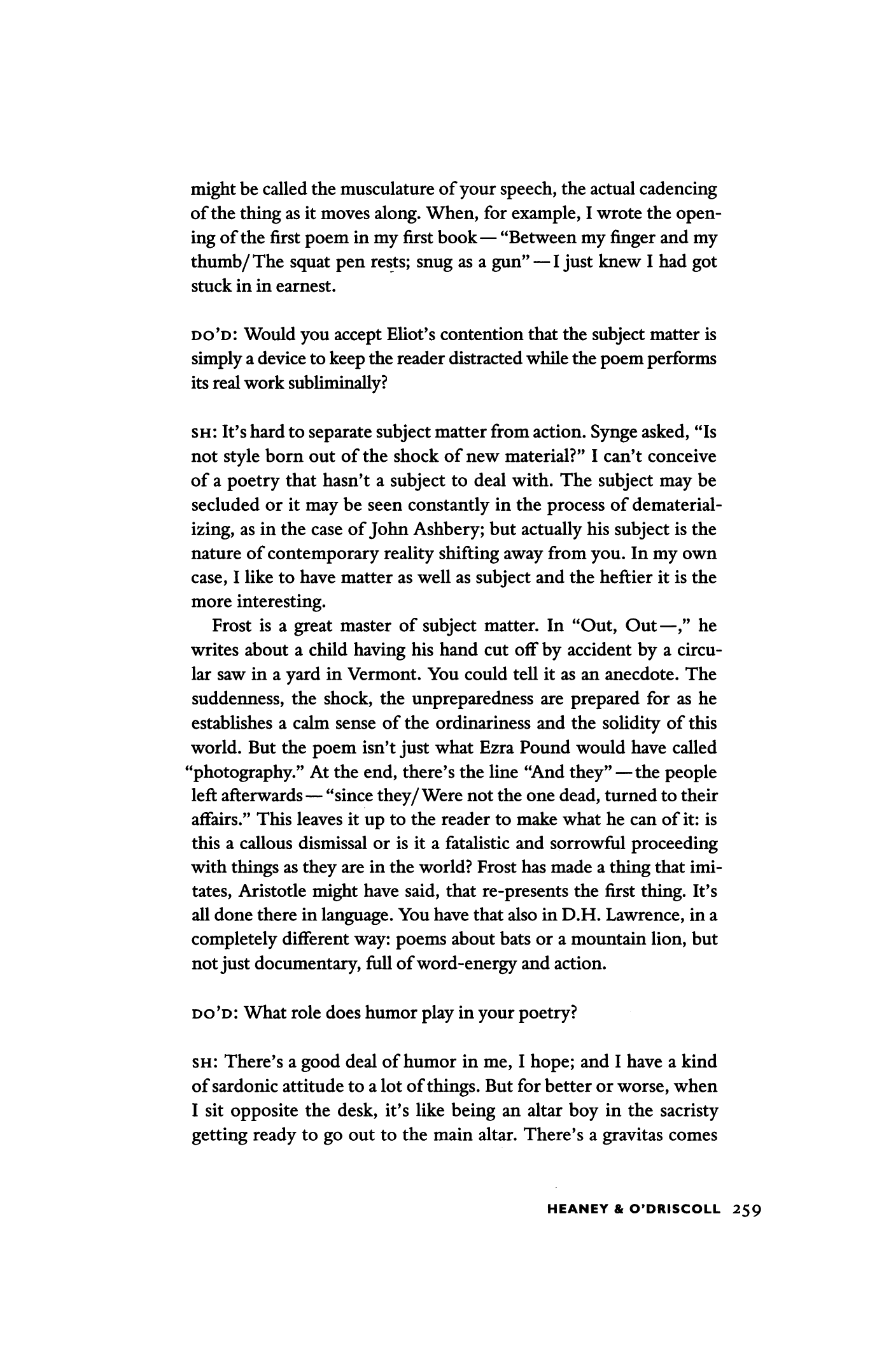 Beyond All This Fiddle by Seamus Heaney, Dennis… Poetry Magazine