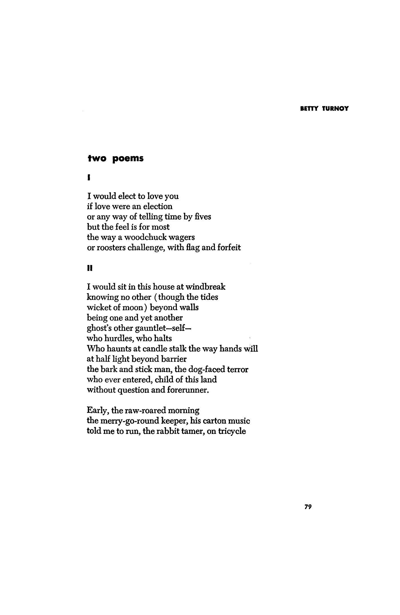 Two Poems