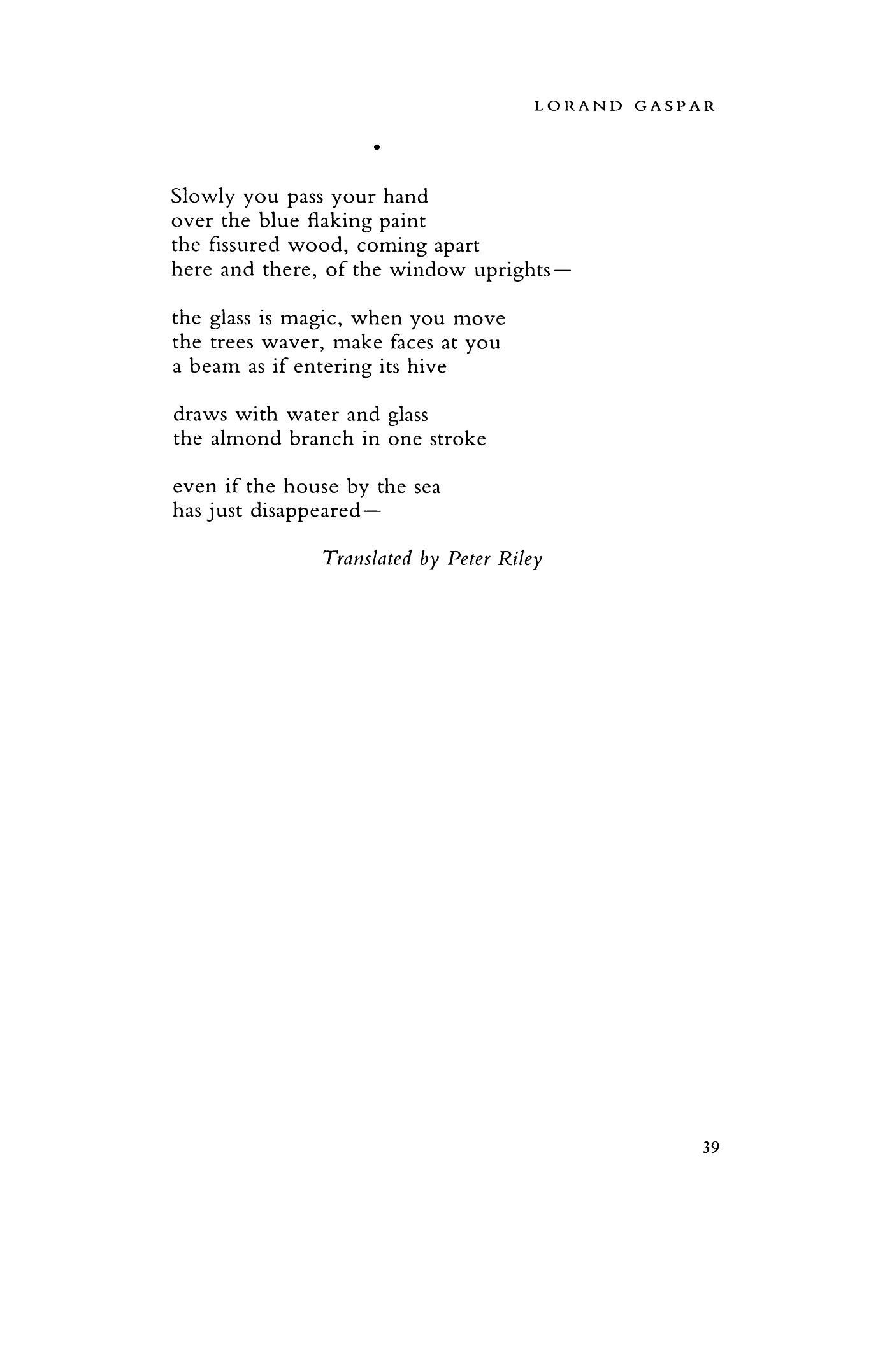 House by the Sea (2) (tr. by Peter Riley)