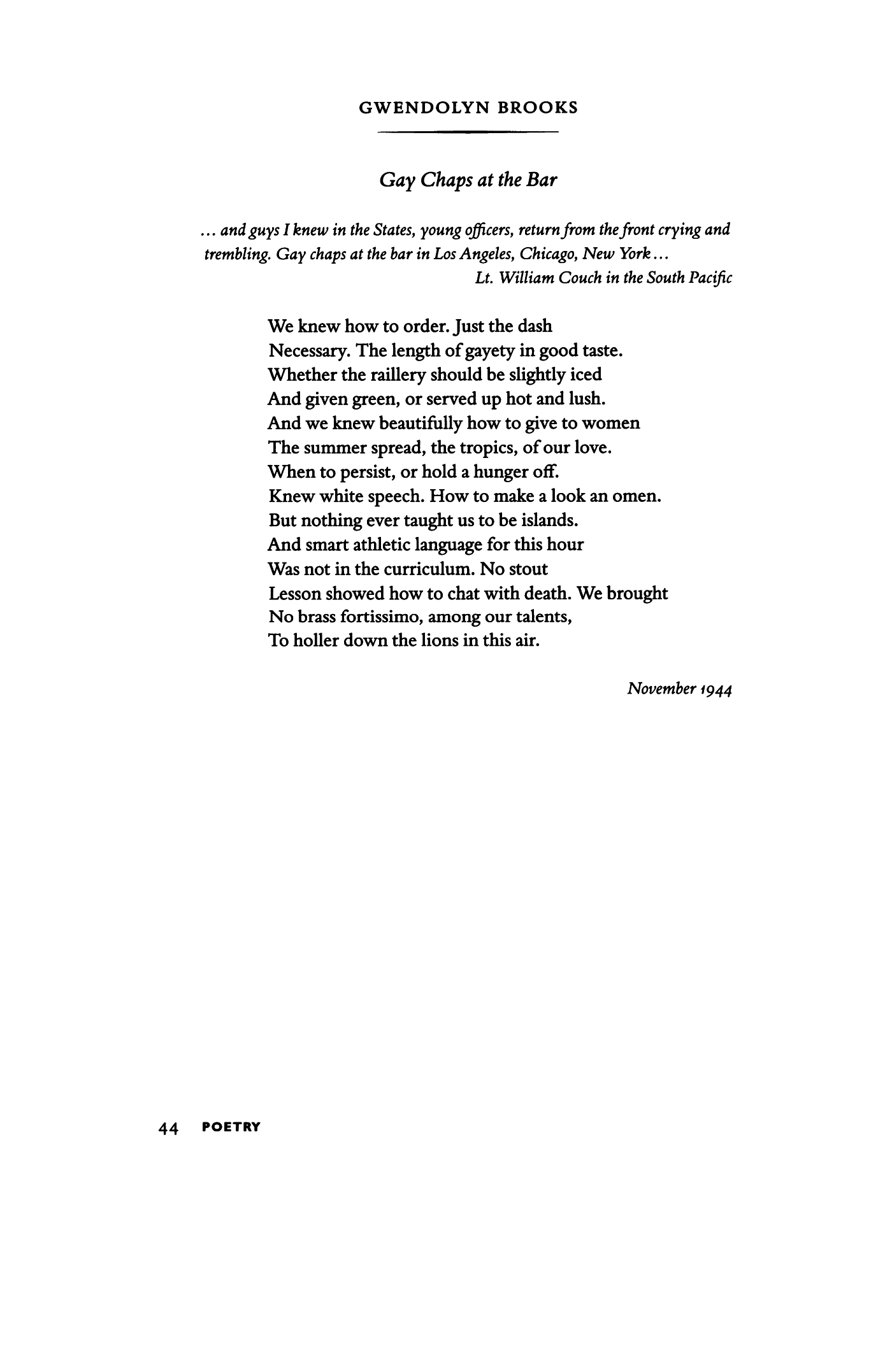 Gay Chaps at the Bar