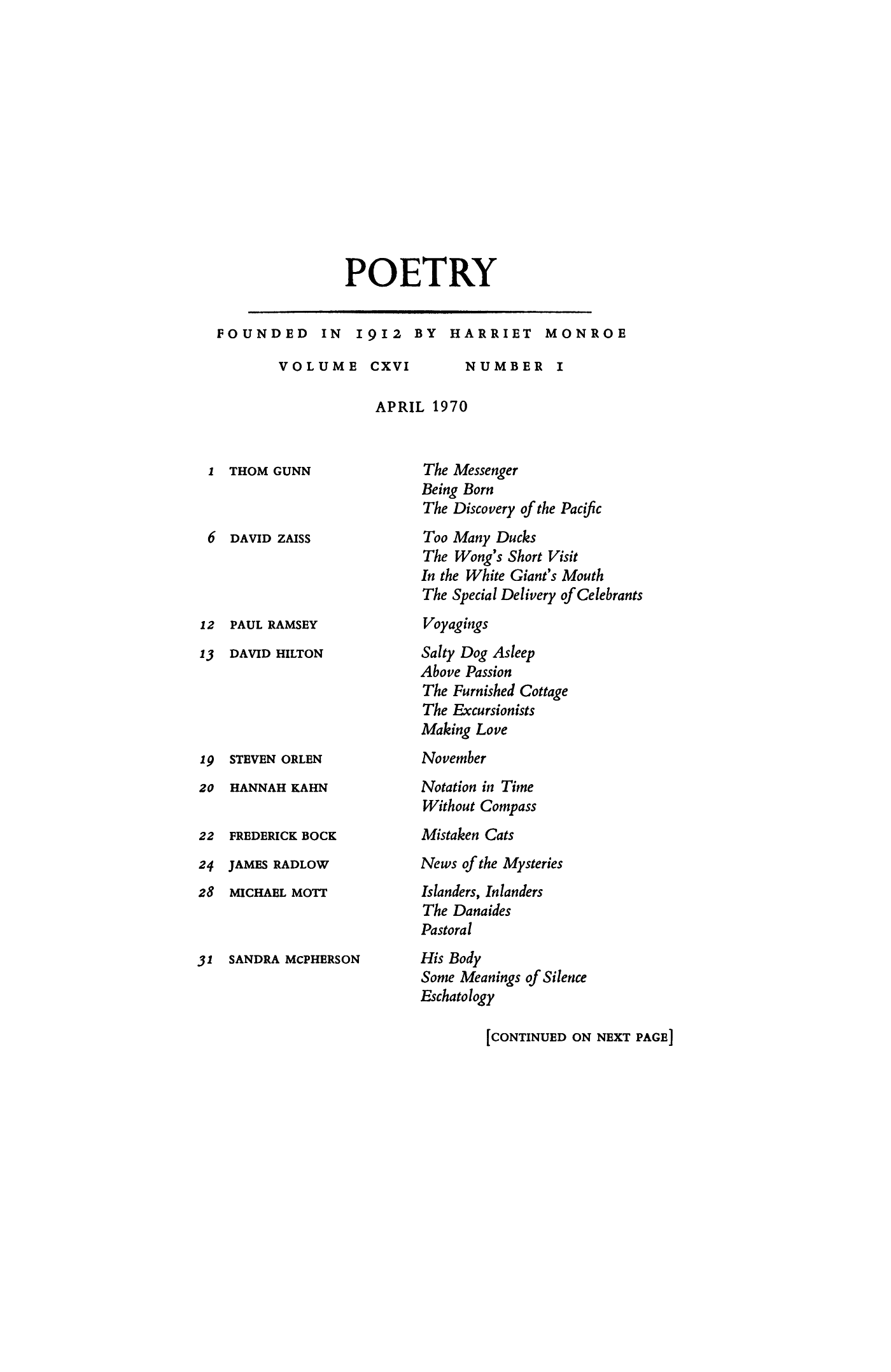 Poetry Magazine Archive Page