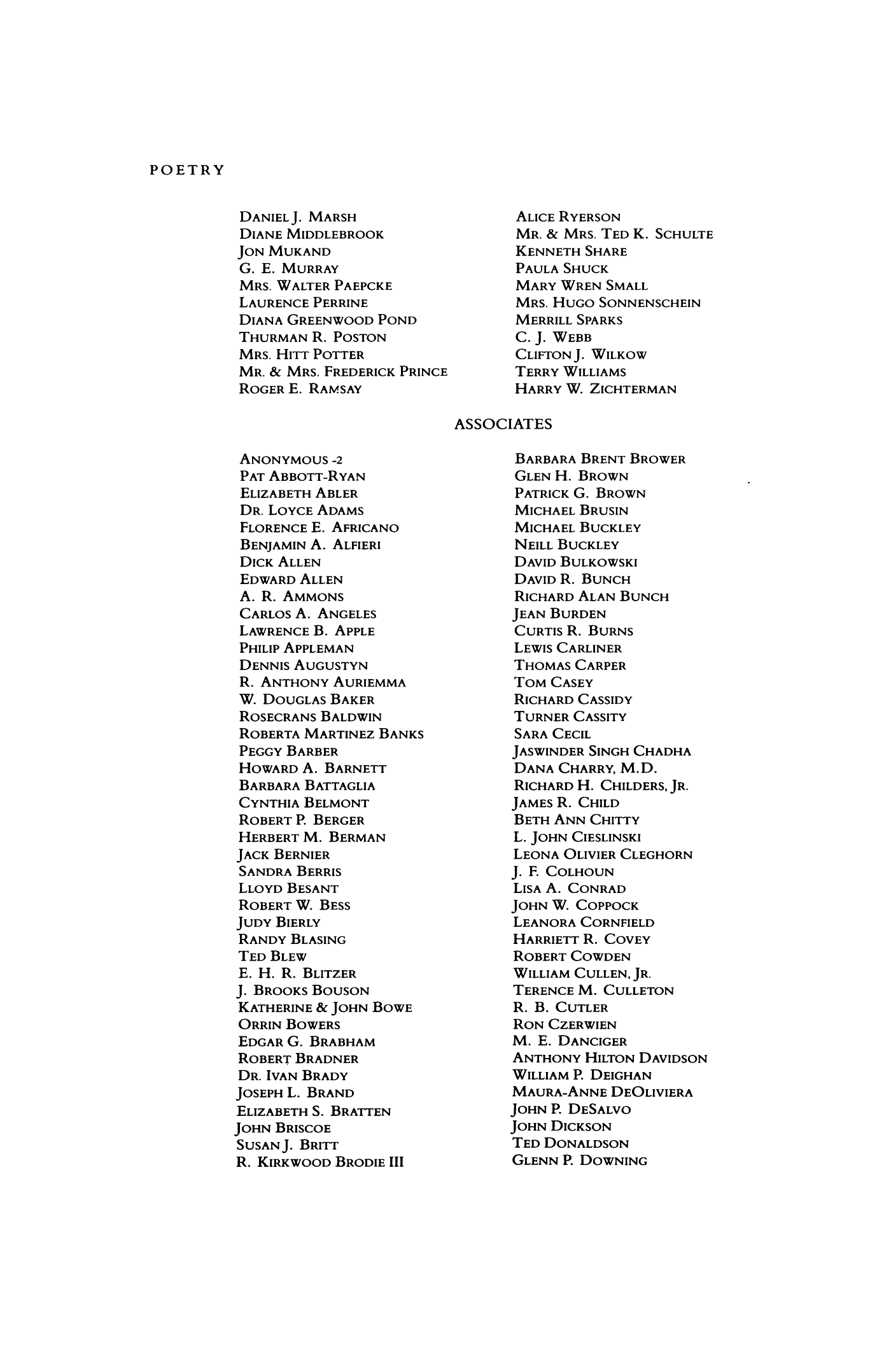 Poetry Magazine Archive Page