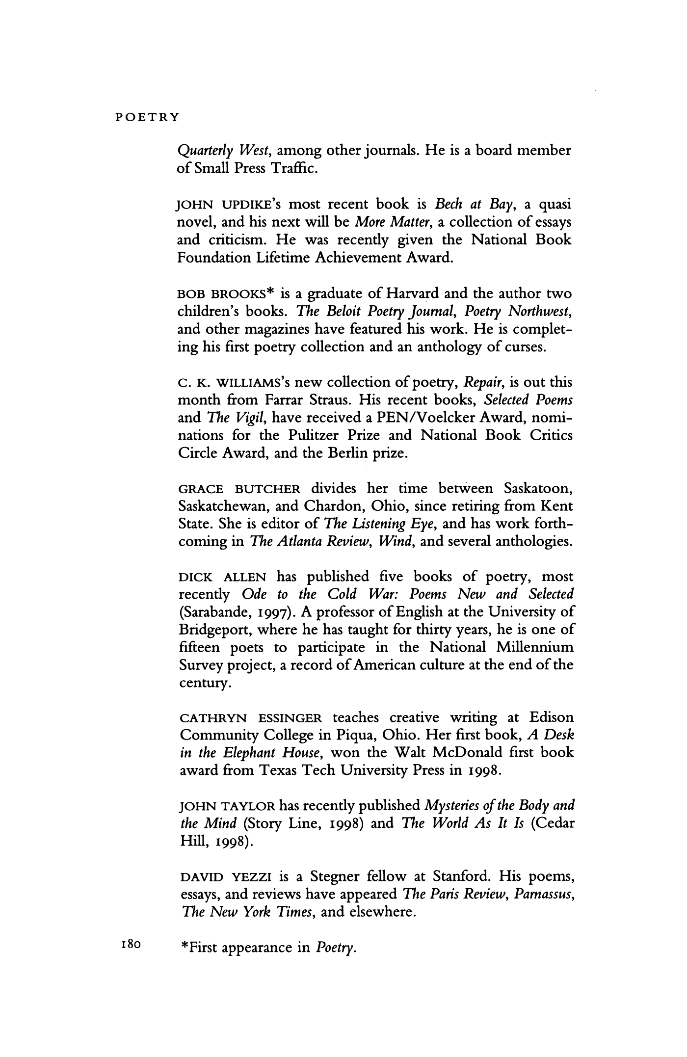 Poetry Magazine Archive Page