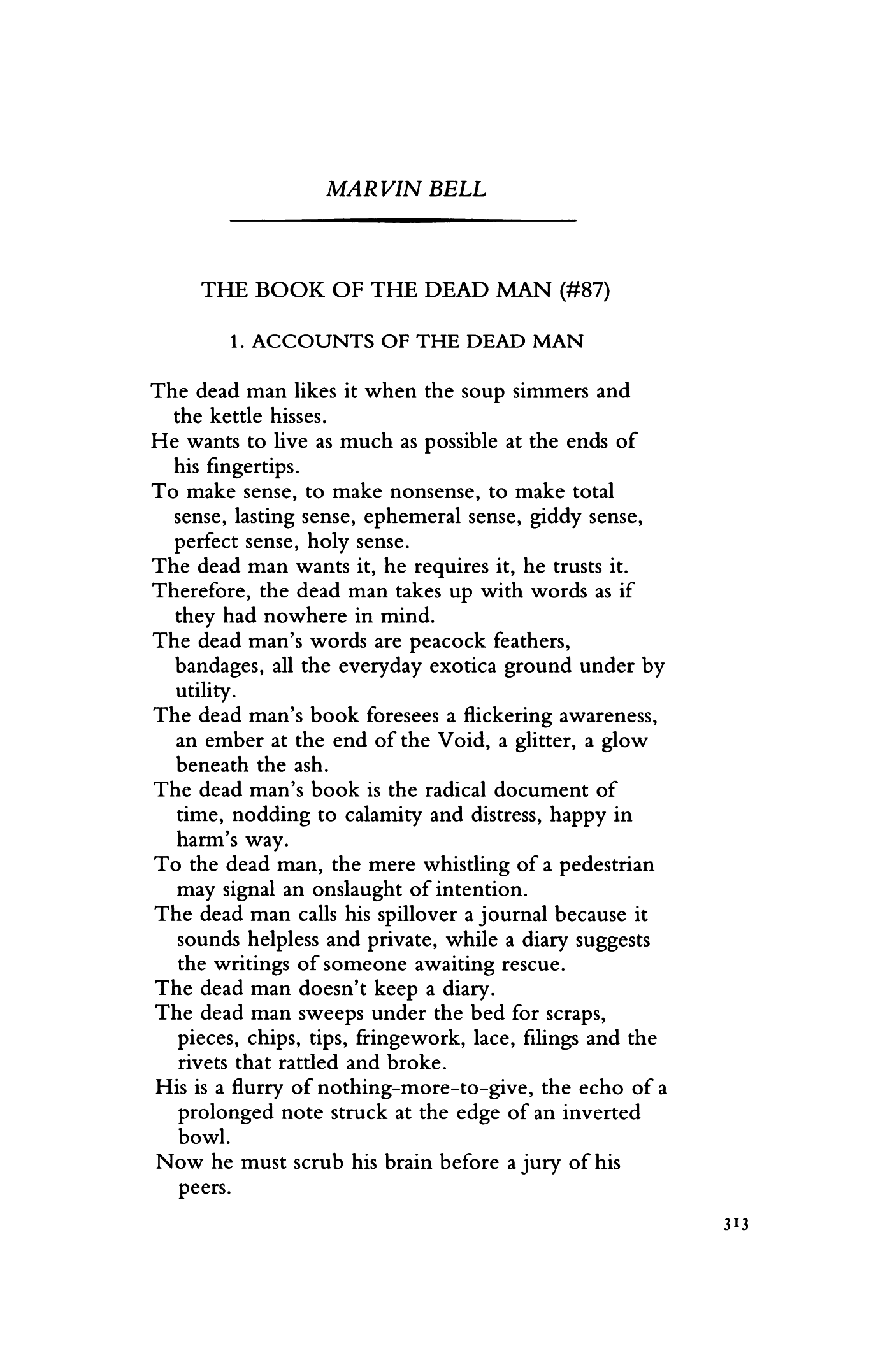 THE BOOK OF THE DEAD MAN (#87)