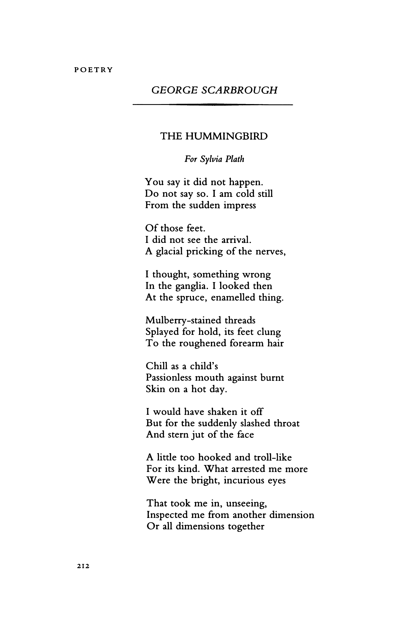 The Hummingbird