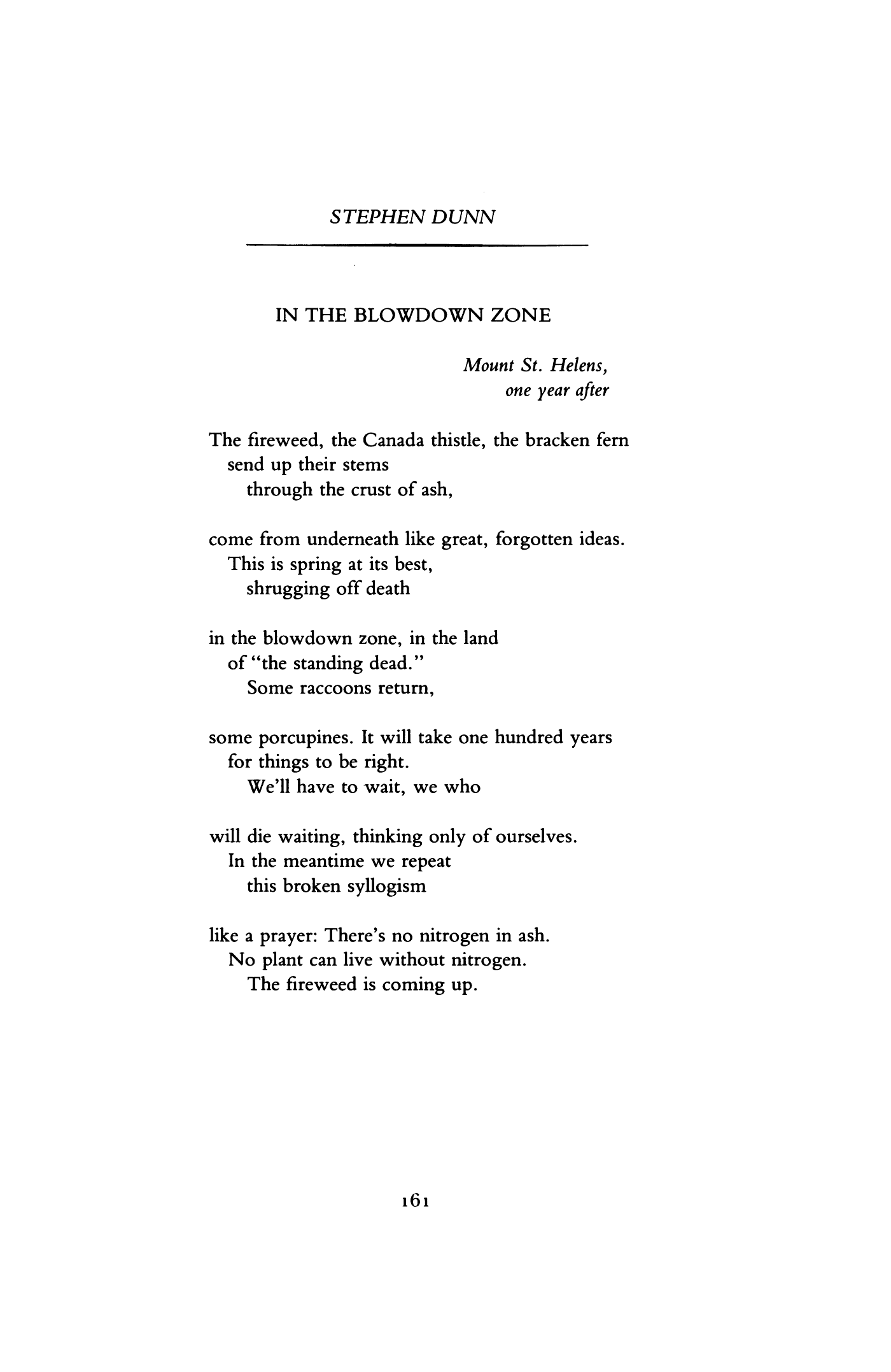 IN THE BLOWDOWN ZONE